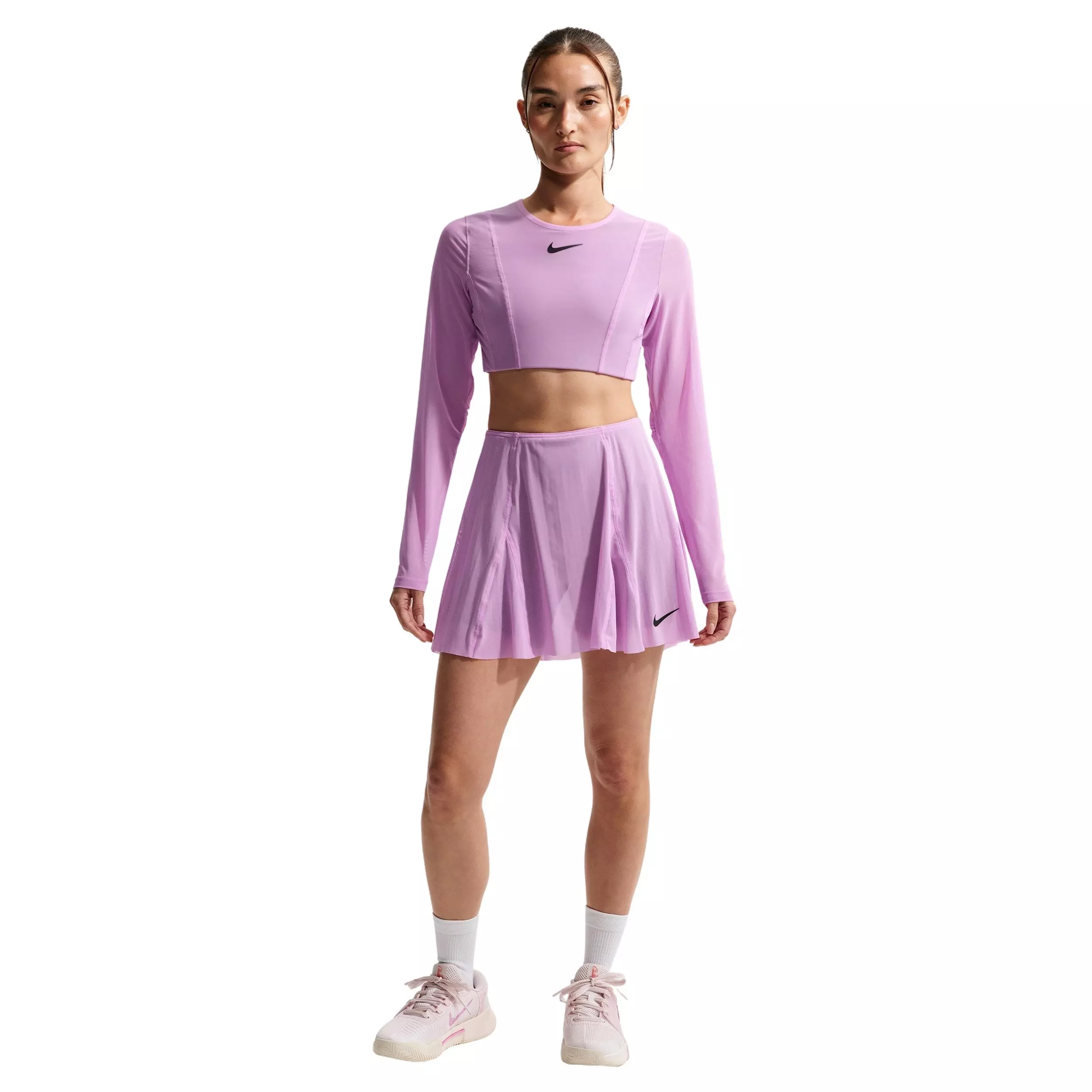 Nike Women's Court Slam High-Waisted Tennis Skirt - LT MAGENTA