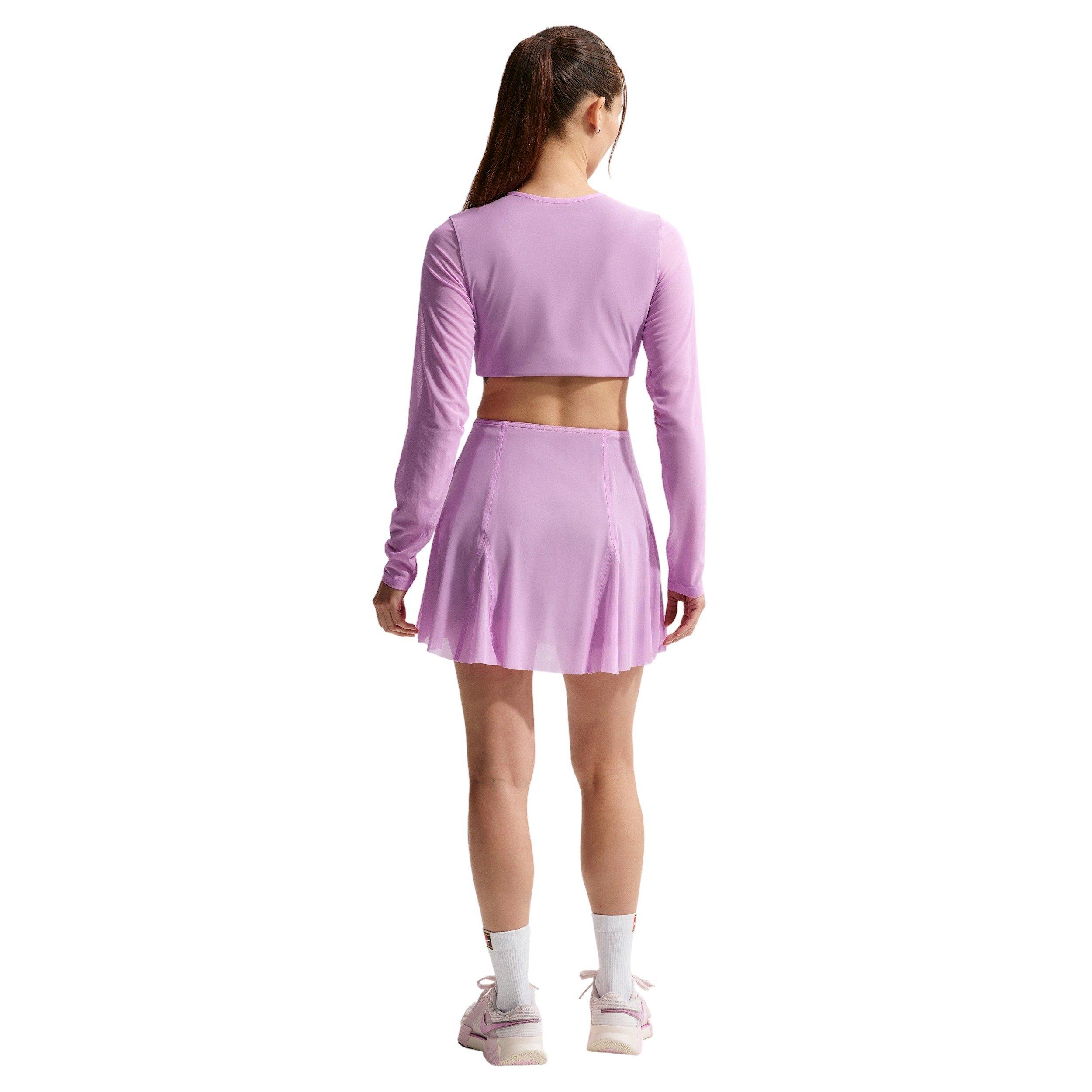Nike Women's Court Slam High-Waisted Tennis Skirt - LT MAGENTA