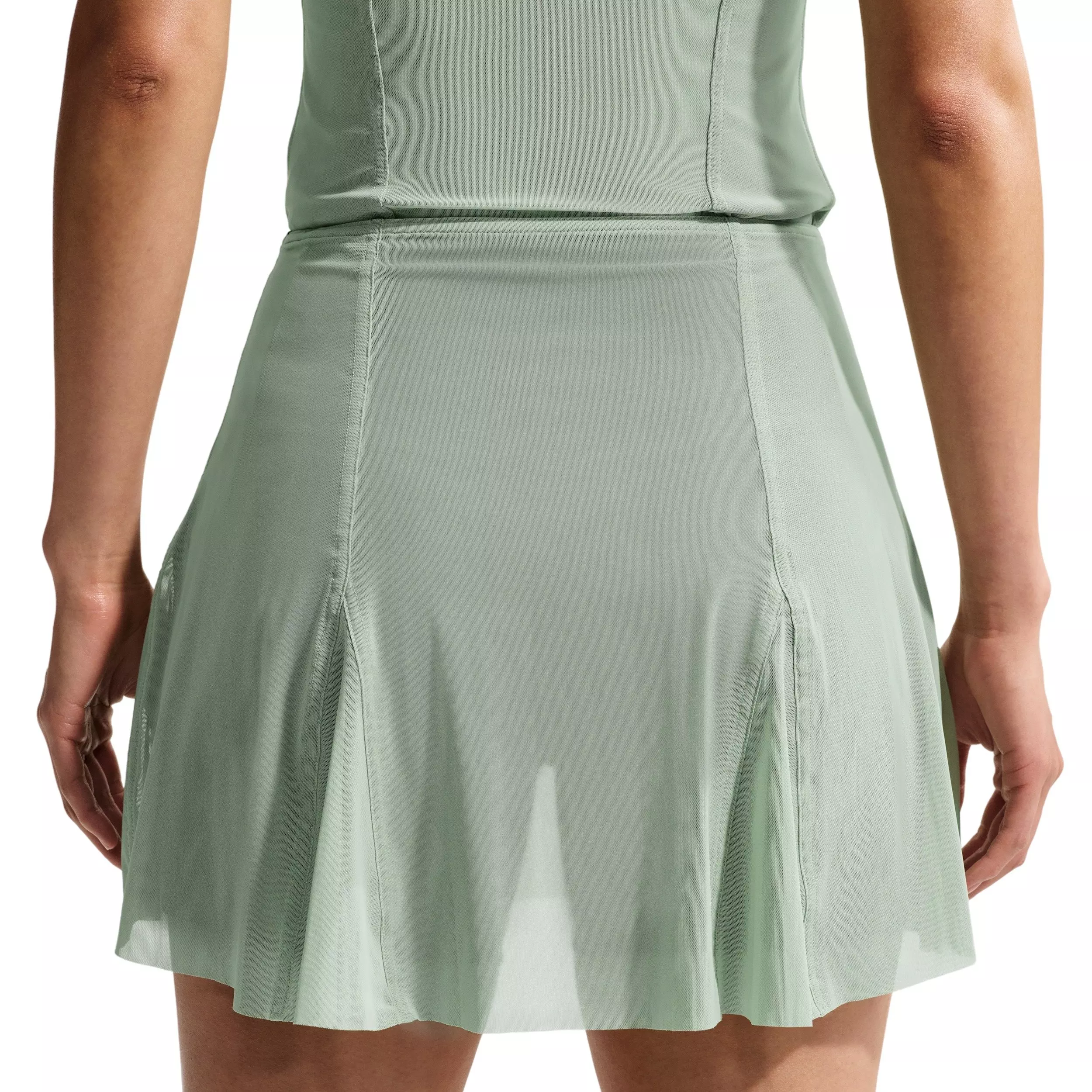 Nike Women's Court Slam High-Waisted Tennis Skirt - GREEN/BLACK