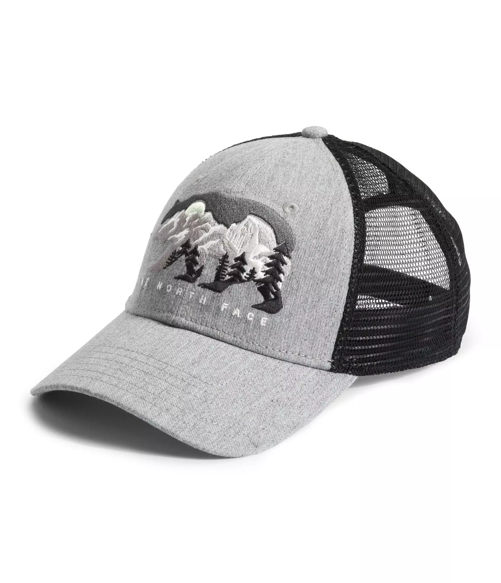 The North Face Adult Embroidered Mudder Trucker Hat-Grey - GREY