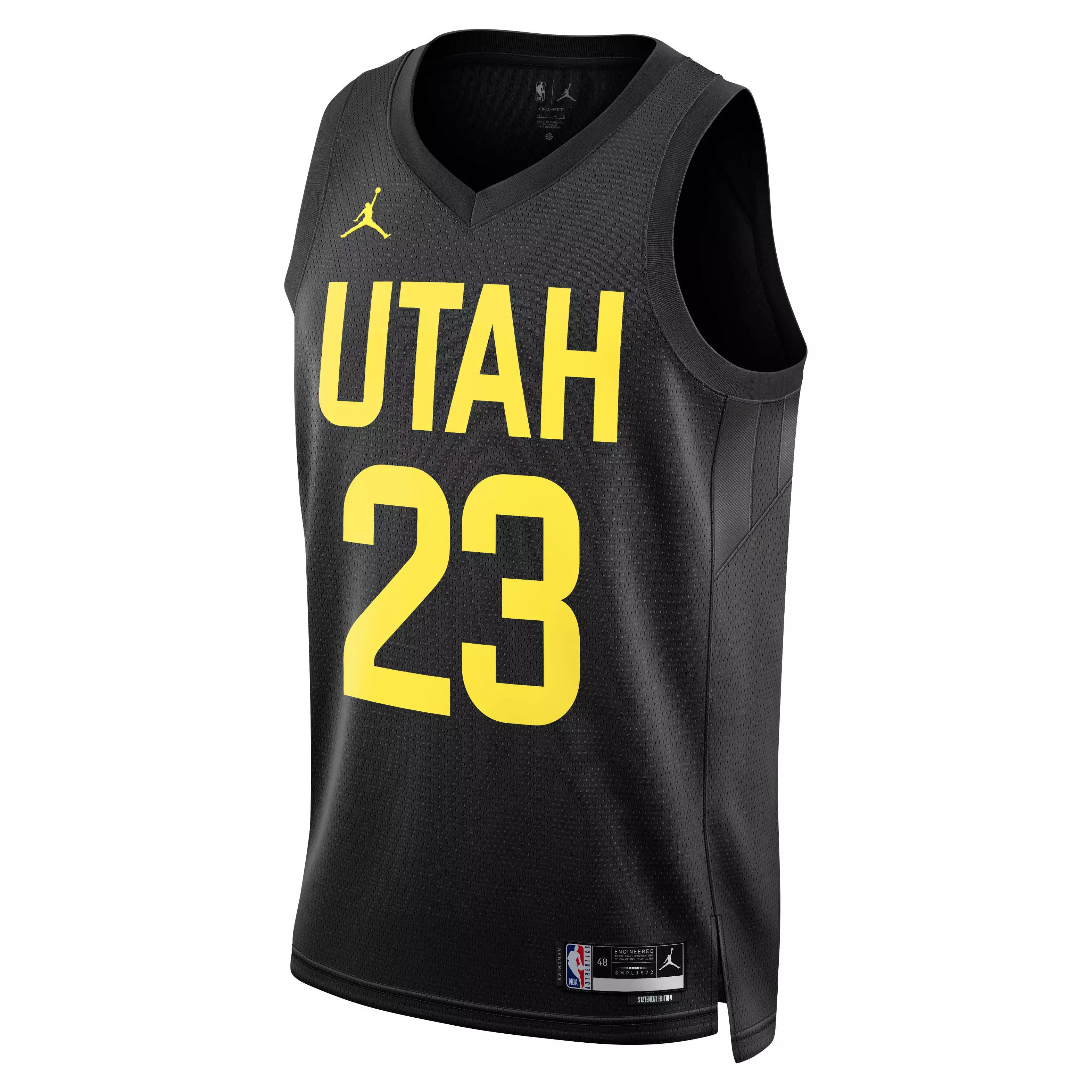 Jordan Men's Utah Jazz Statement Edition Markkanen Dri-FIT NBA Swingman Jersey - Black - BLACK