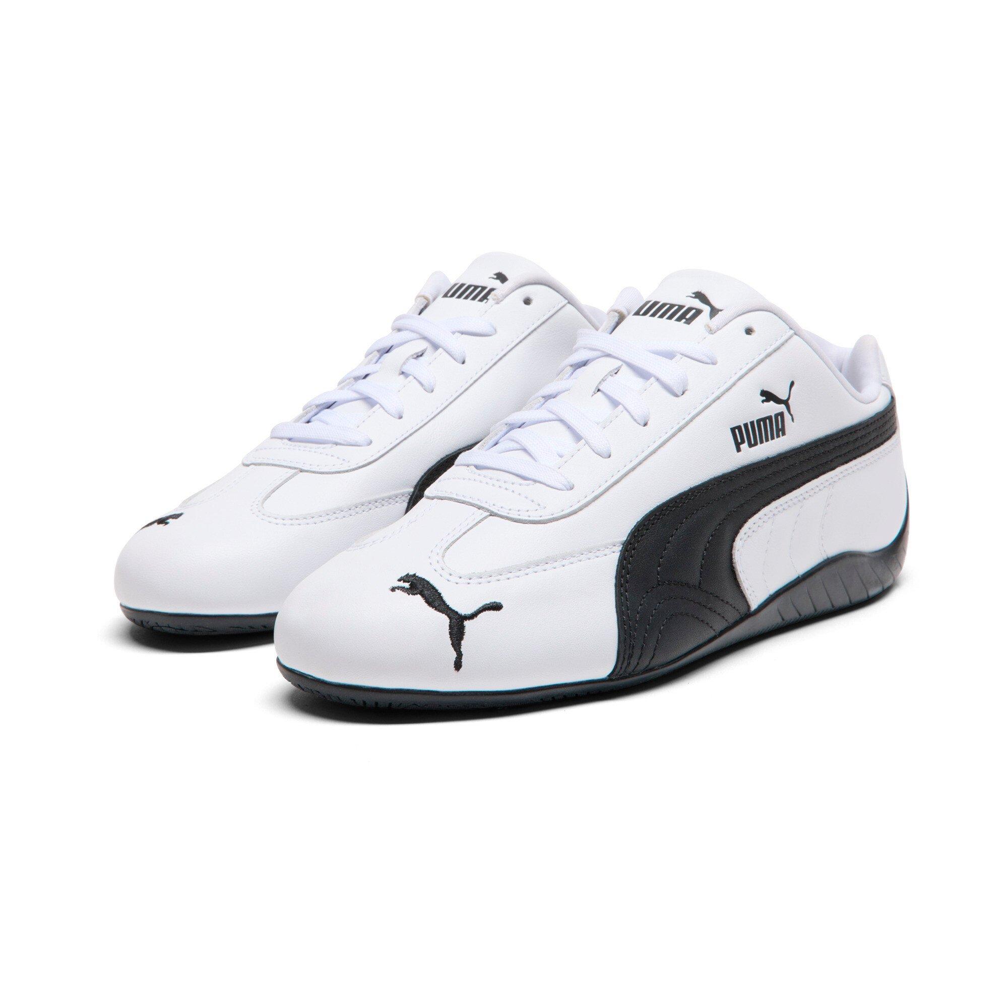 PUMA Speedcat Full Leather "PUMA White/PUMA Black" Men's Shoe - WHITE/BLACK Thumbnail View 3