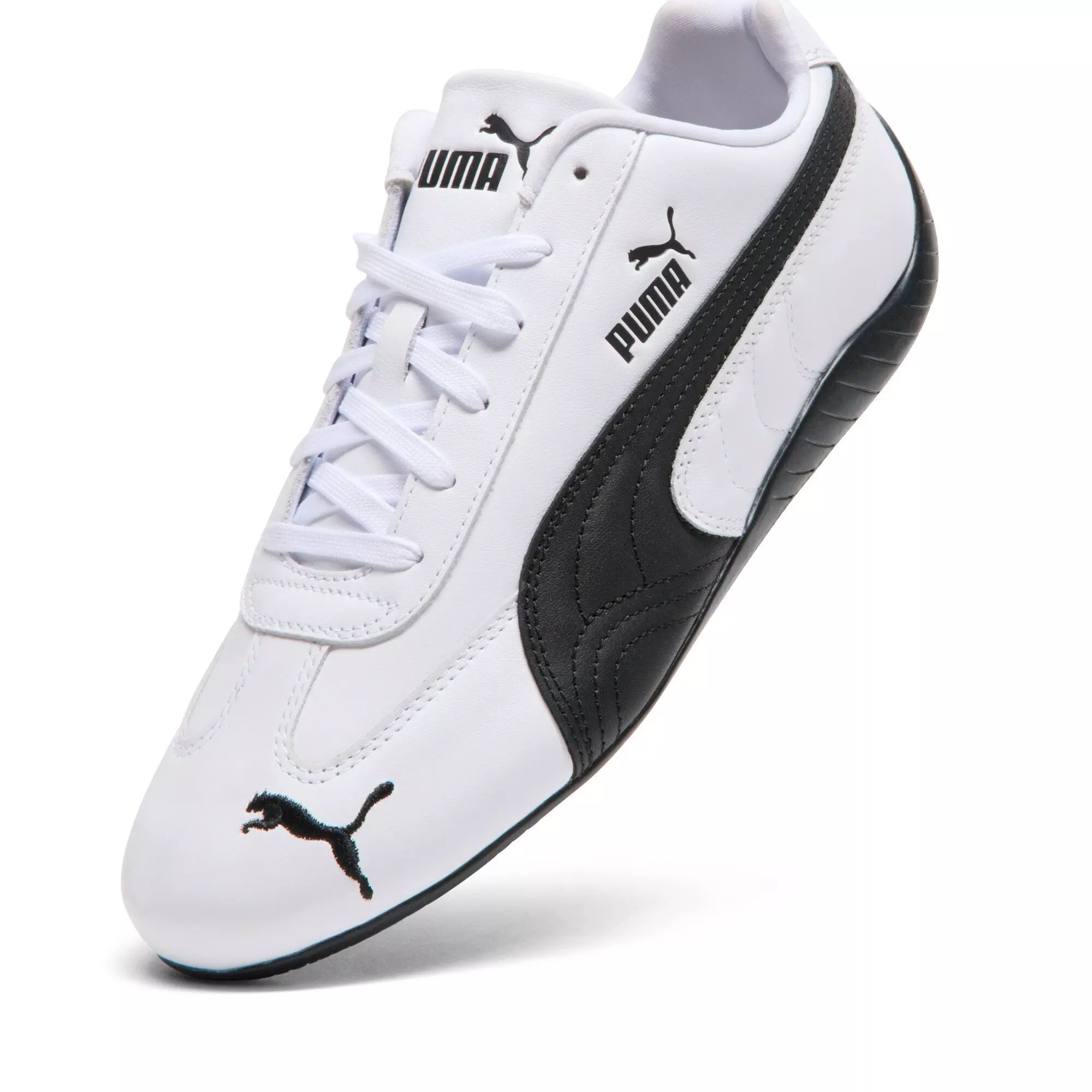 PUMA Speedcat Full Leather "PUMA White/PUMA Black" Men's Shoe - WHITE/BLACK