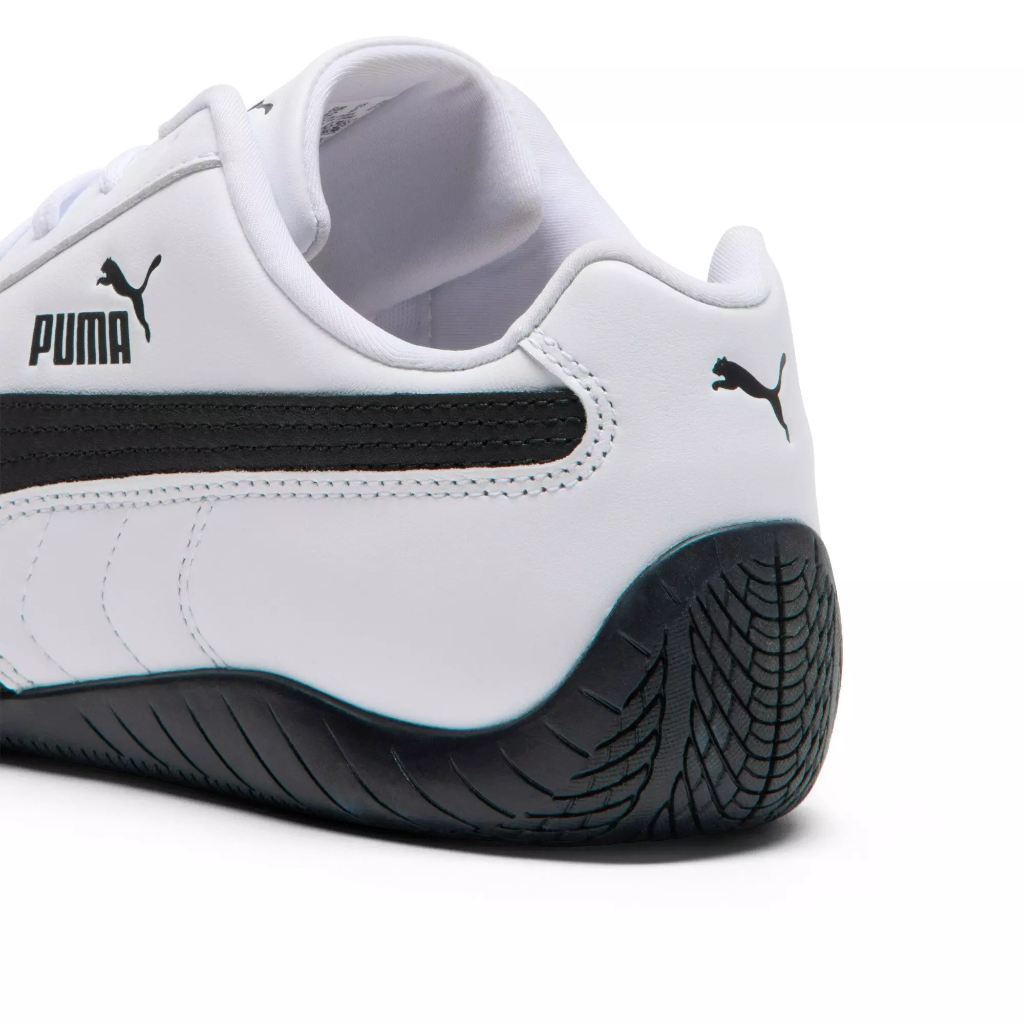 PUMA Speedcat Full Leather "PUMA White/PUMA Black" Men's Shoe - WHITE/BLACK