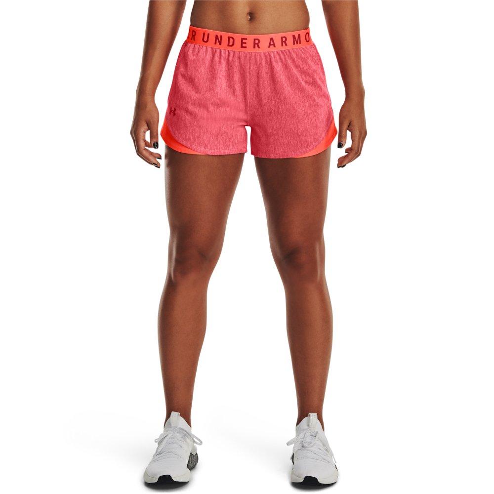 NWT Women Under Armour Play Up Shorts 3.0 size XL 1349125 Pink -3913