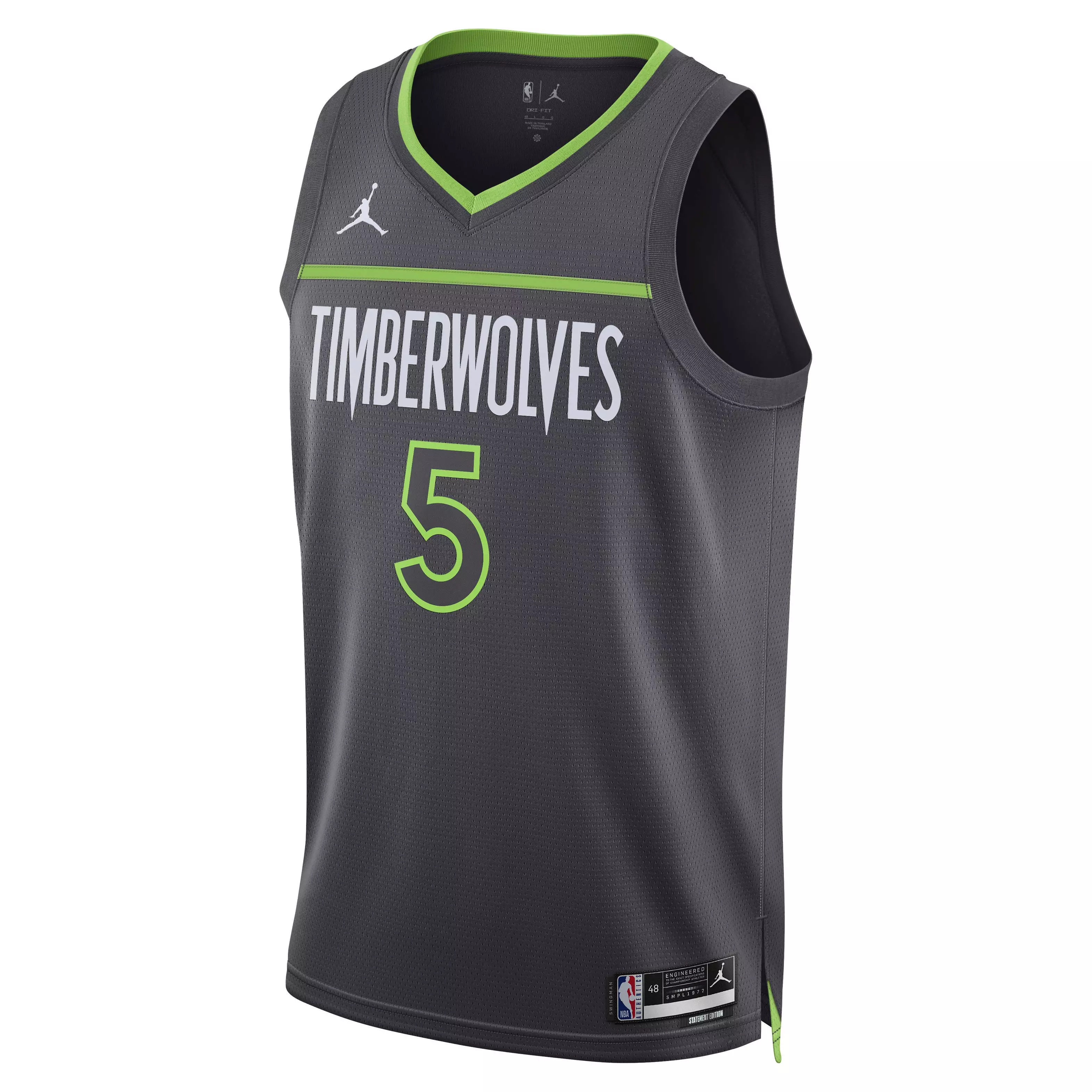 Jordan Men's Minnesota Timberwolves Dri-FIT NBA Swingman Jersey - Black - BLACK
