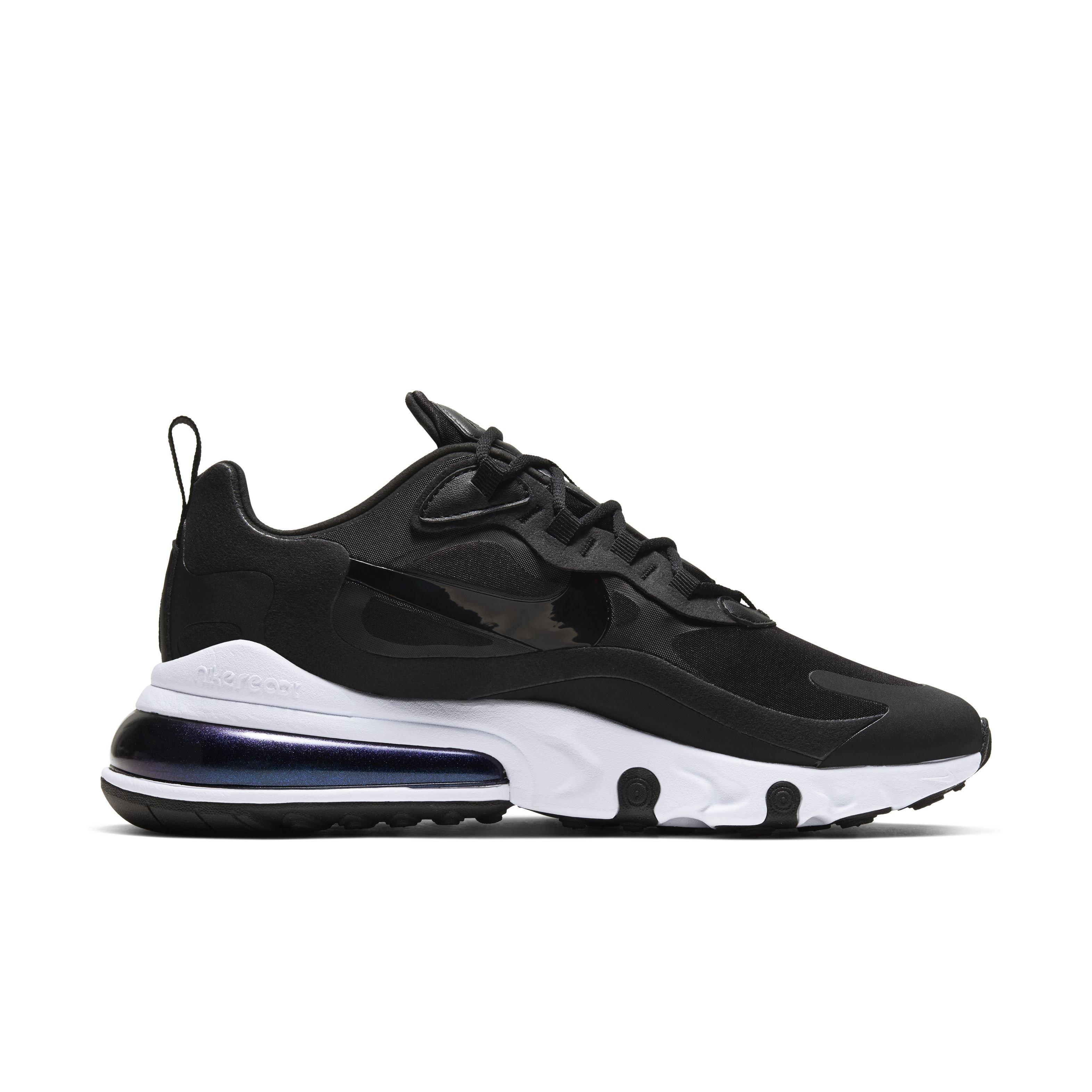 nike air max react 270 womens black