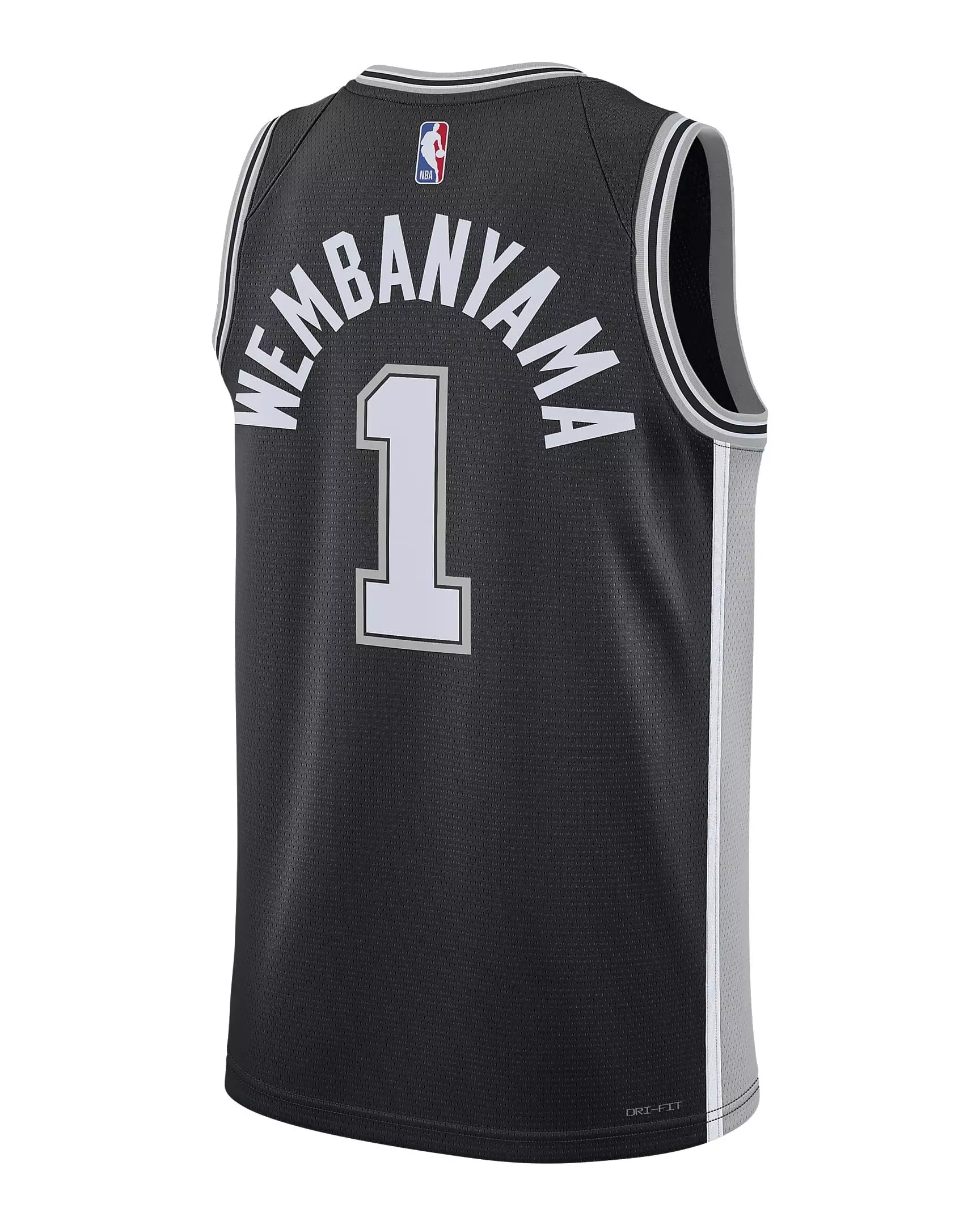Nike Men's San Antonio Spurs Icon Edition 2022/23 Dri-FIT NBA Swingman Jersey - Black - BLACK