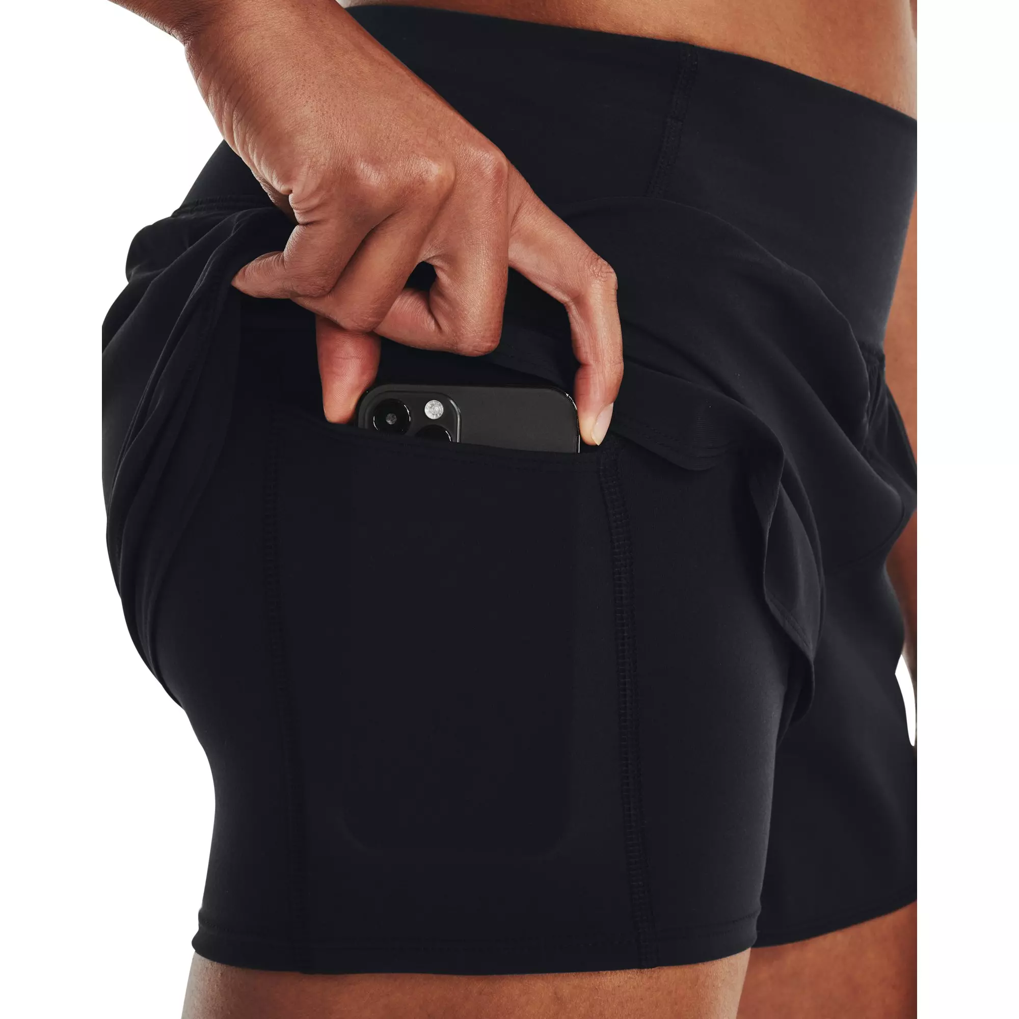 Under Armour Women's Flex Woven 2-in-1 Shorts - Black - BLACK