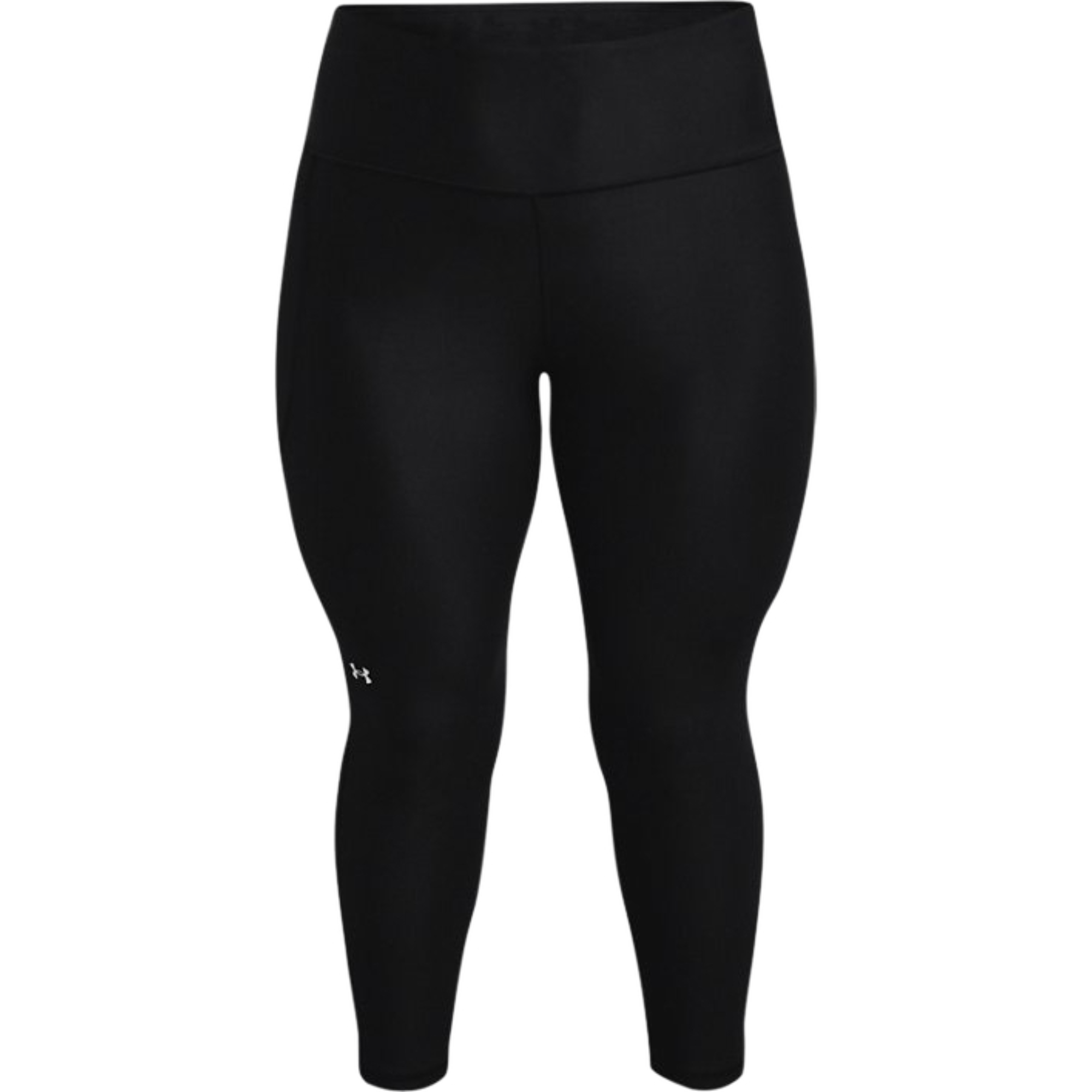 Under Armour Women's HeatGear No-Slip Waistband Ankle Leggings - Black - BLACK/WHITE Thumbnail View 5