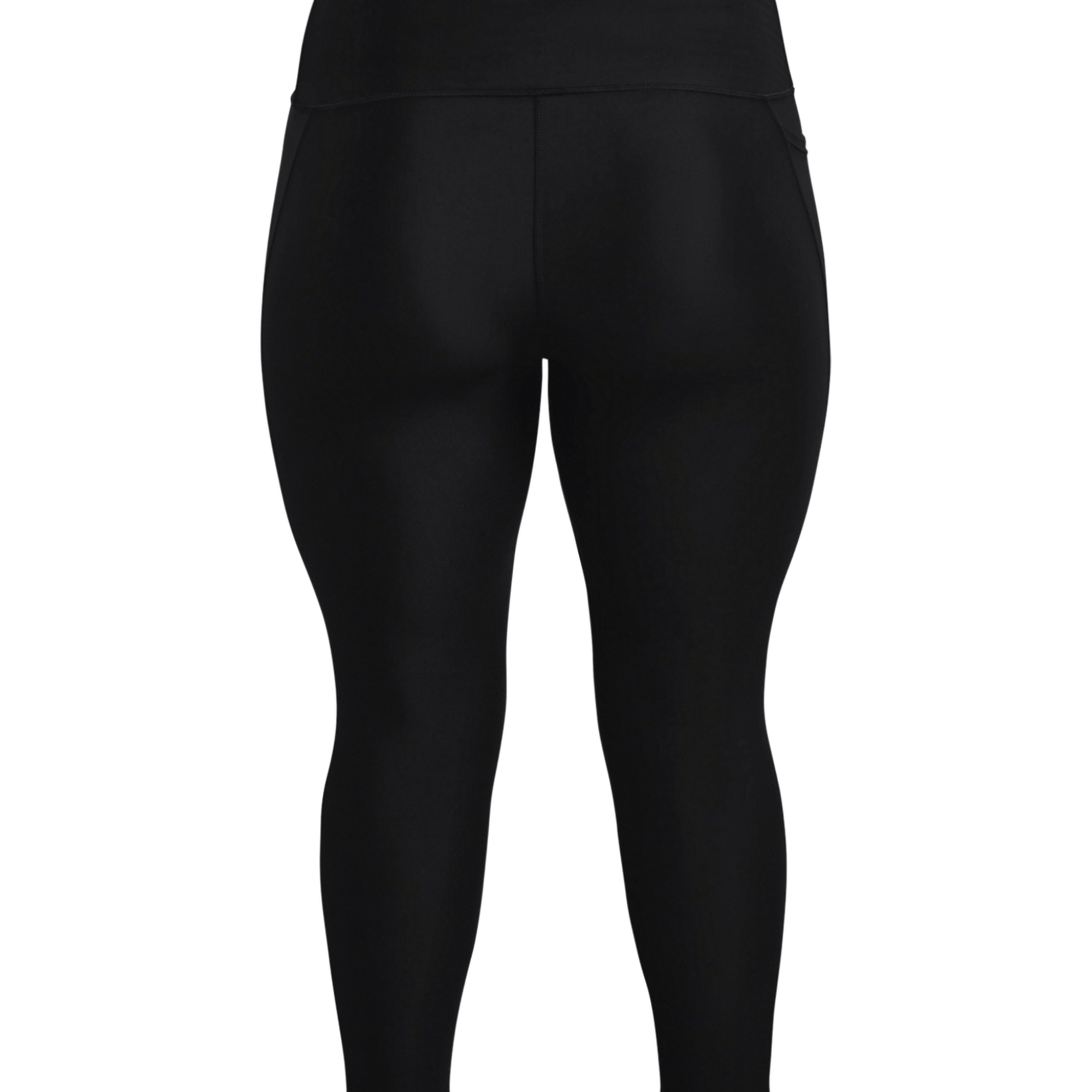Under Armour Women's HeatGear No-Slip Waistband Ankle Leggings - Black - BLACK/WHITE Thumbnail View 6