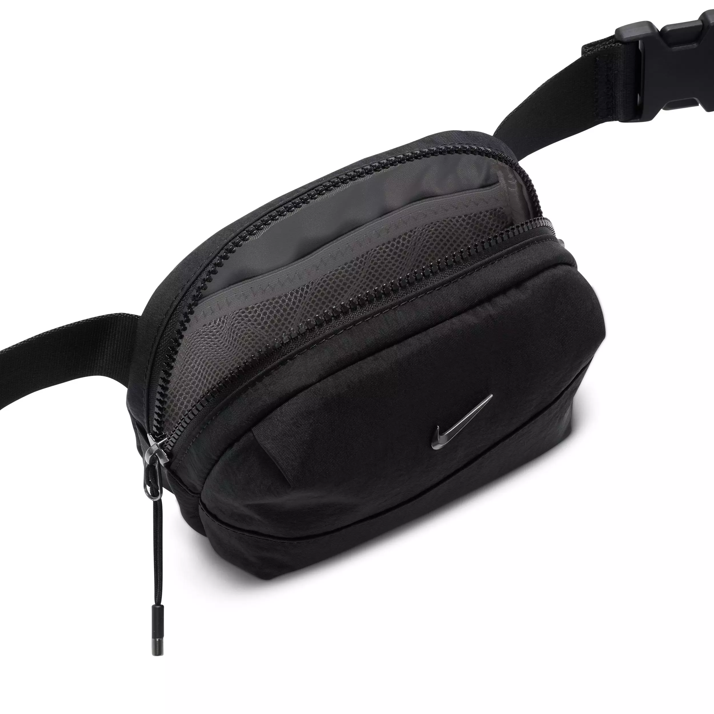 Nike Aura 2L Crossbody Bag - Black/Black/Gunmetal - BLACK/BLACK/GUNMETAL