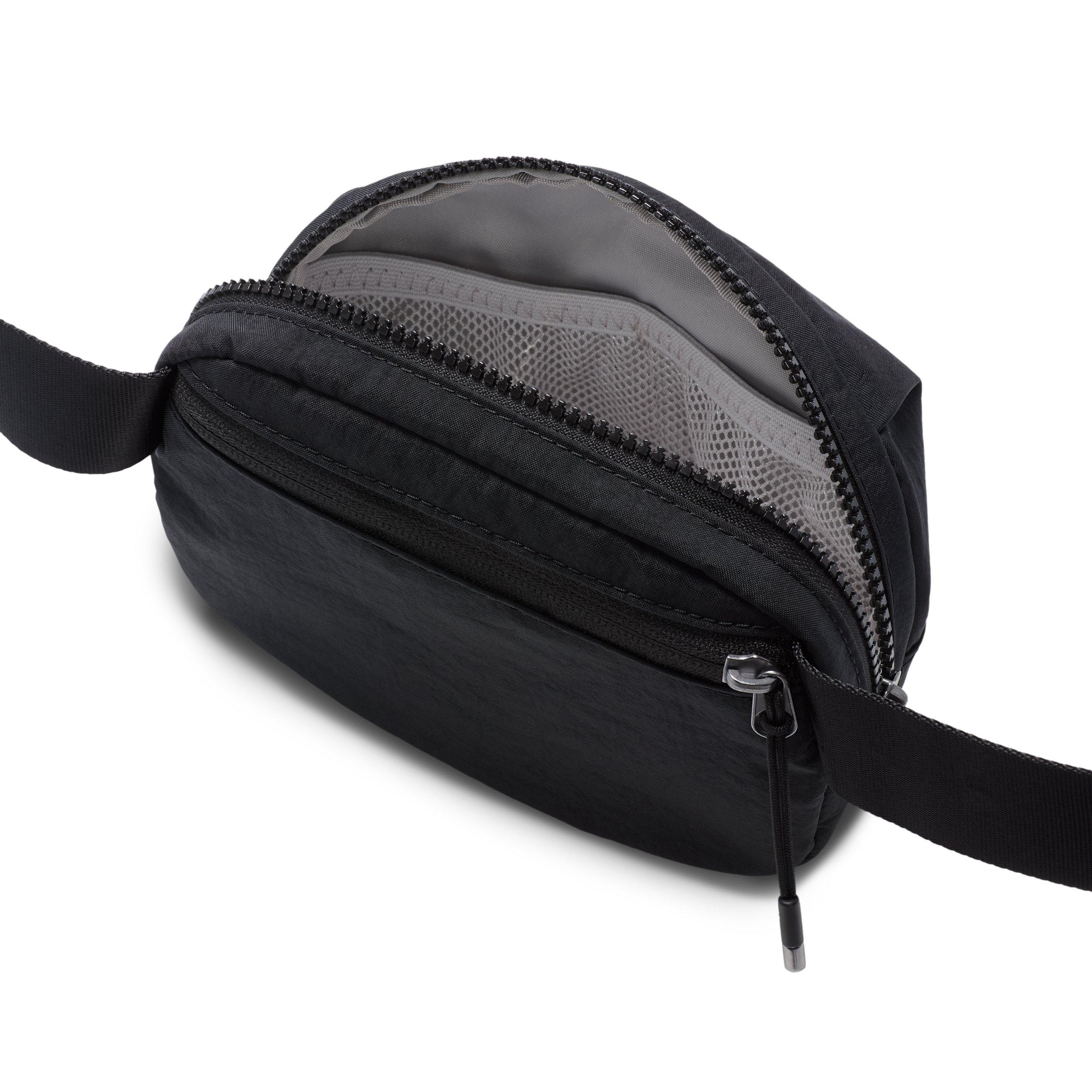 Nike Aura 2L Crossbody Bag - Black/Black/Gunmetal - BLACK/BLACK/GUNMETAL Thumbnail View 5