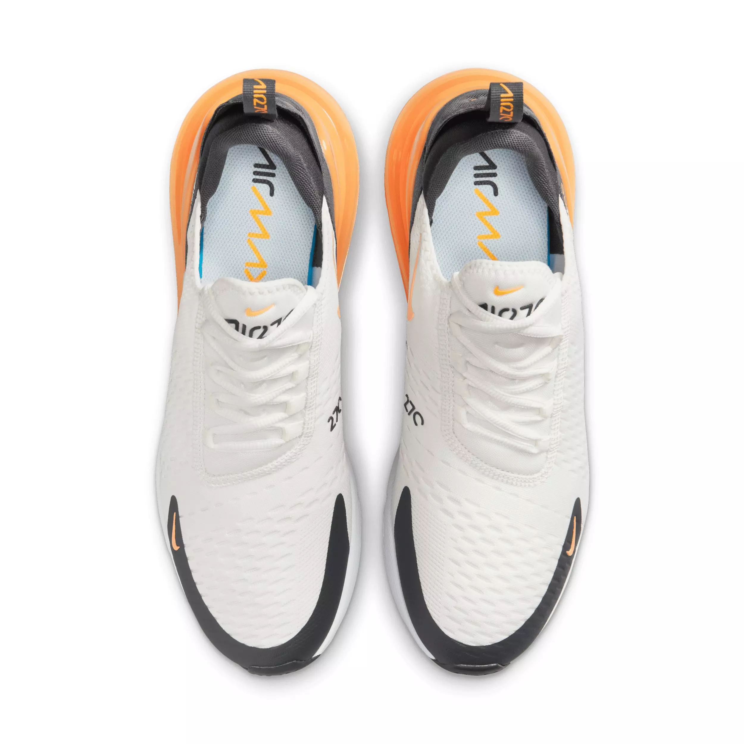 Nike Air Max 270 "Summit White/Anthracite/White/Laser Orange" Men's Shoe - WHITE/ANTHRACITE/WHITE/ORANGE