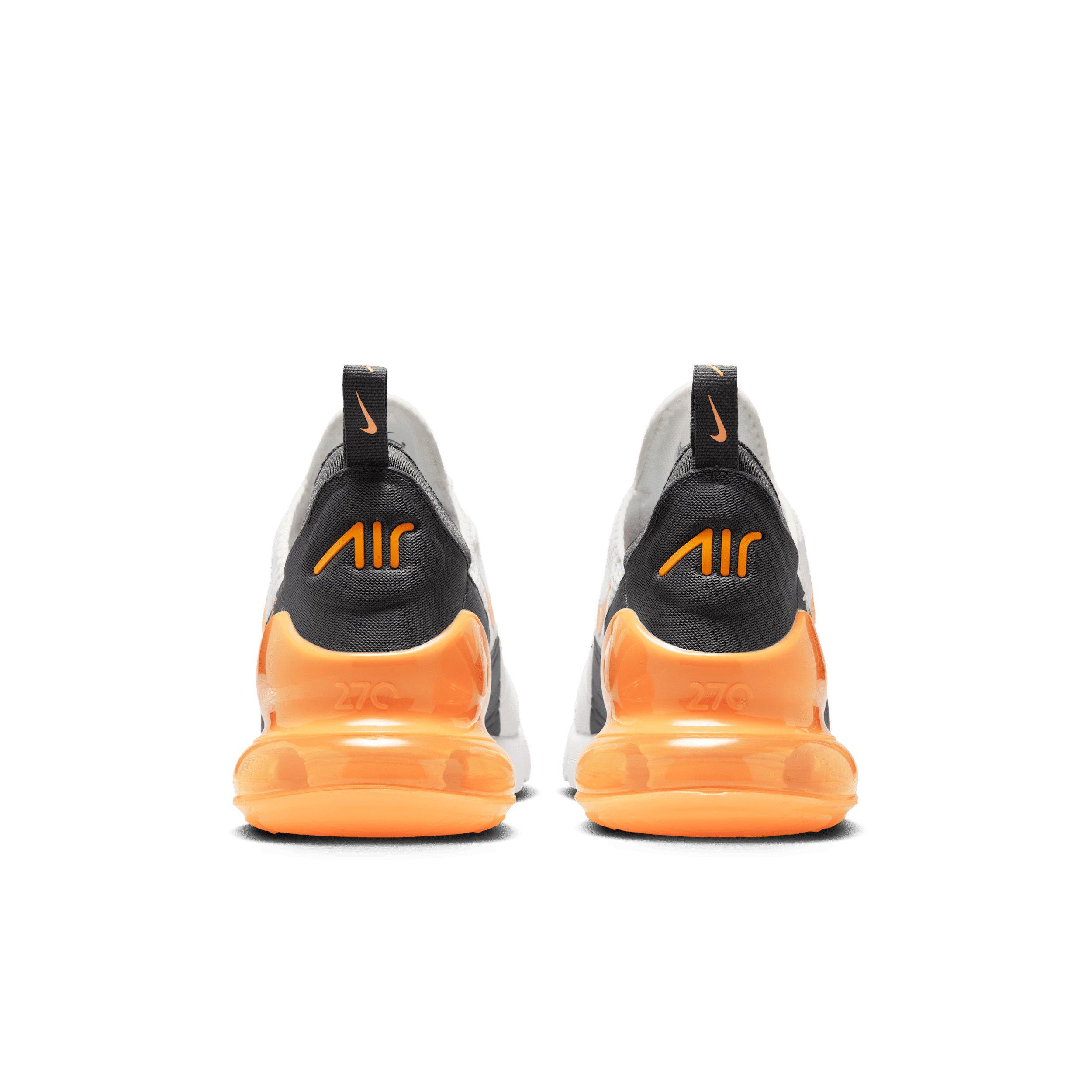 Nike Air Max 270 "Summit White/Anthracite/White/Laser Orange" Men's Shoe - WHITE/ANTHRACITE/WHITE/ORANGE Thumbnail View 5