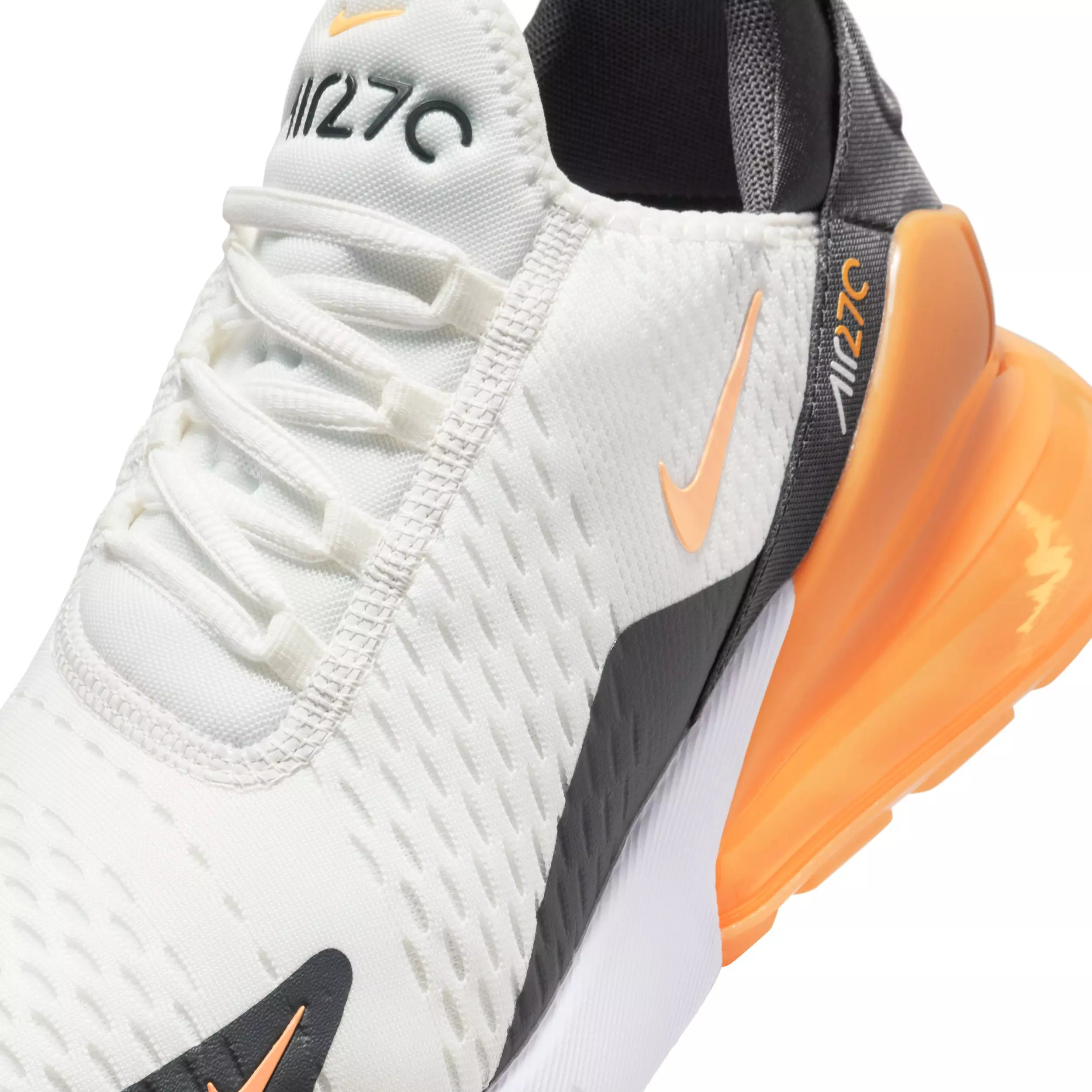 Nike Air Max 270 "Summit White/Anthracite/White/Laser Orange" Men's Shoe - WHITE/ANTHRACITE/WHITE/ORANGE