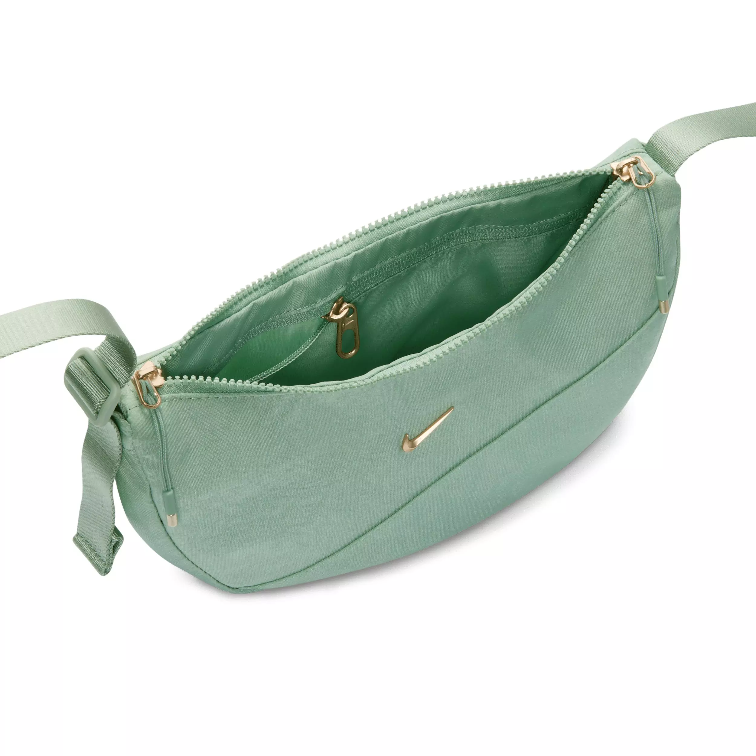 Nike Aura Crescent Crossbody Bag - Steam/Steam/Light Transparent Gold - STEAM/STEAM/LT GOLD