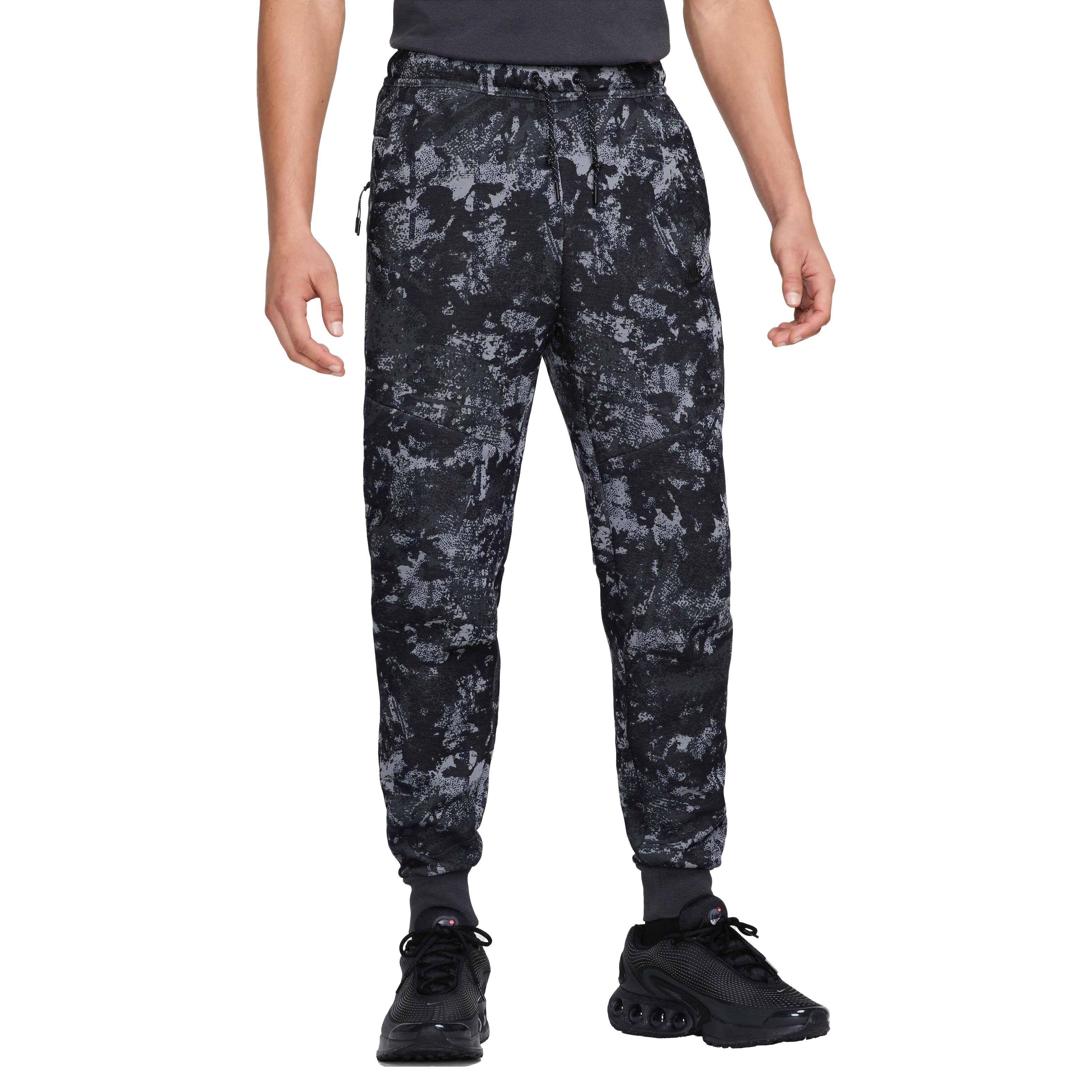 Nike Men's Tech Fleece Gel Camo Joggers - GREY Thumbnail View 1