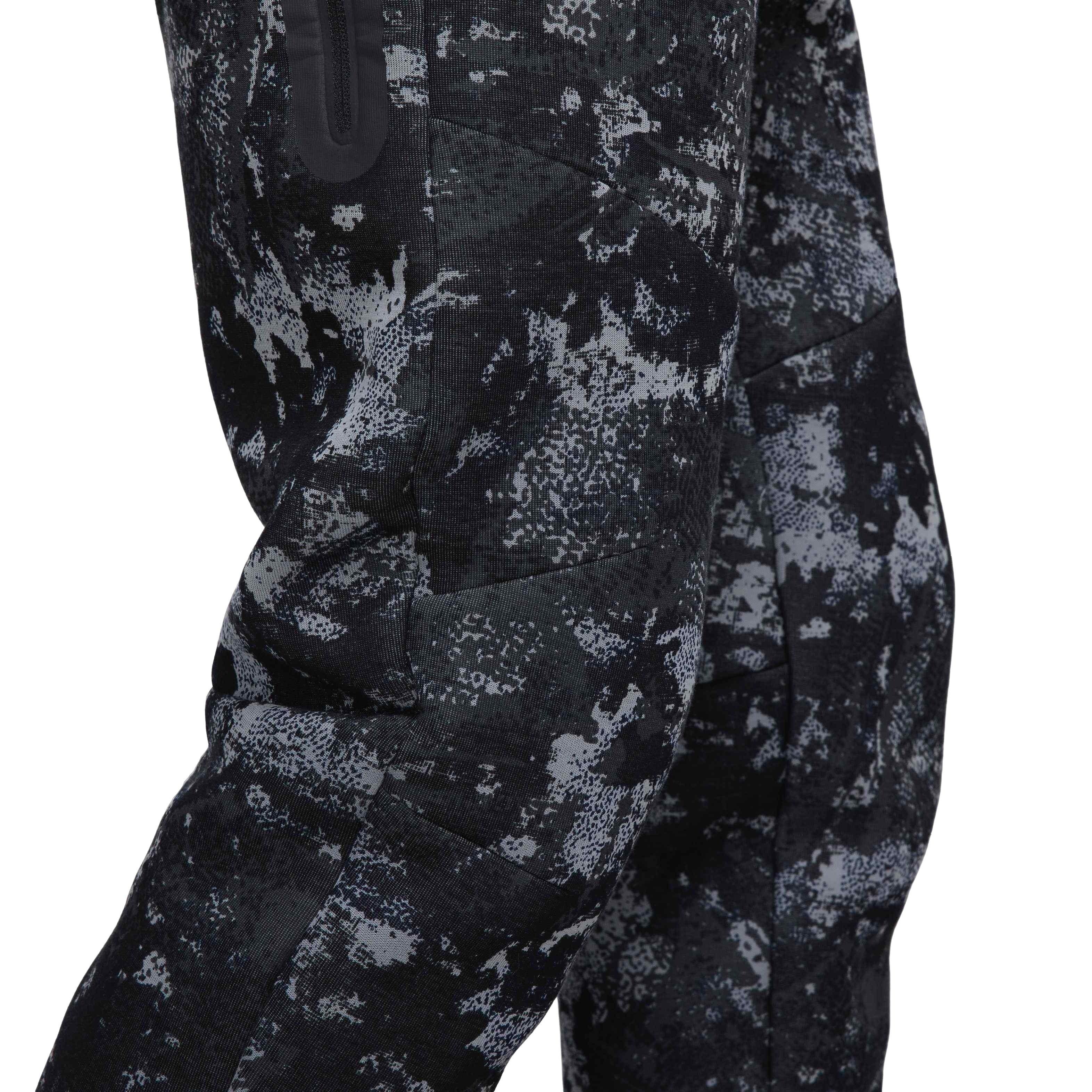 Nike Men's Tech Fleece Gel Camo Joggers - GREY Thumbnail View 6