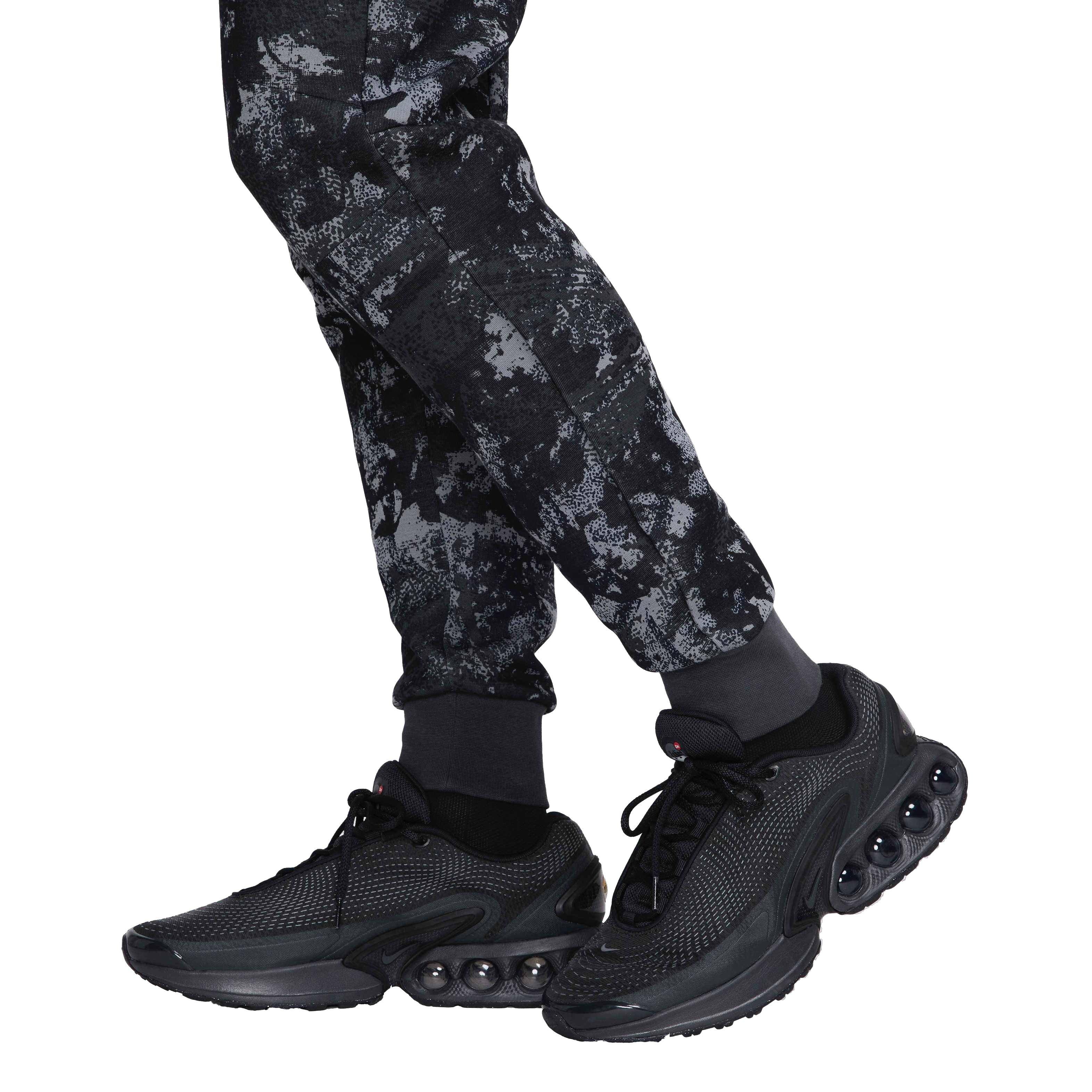 Nike Men's Tech Fleece Gel Camo Joggers - GREY Thumbnail View 7