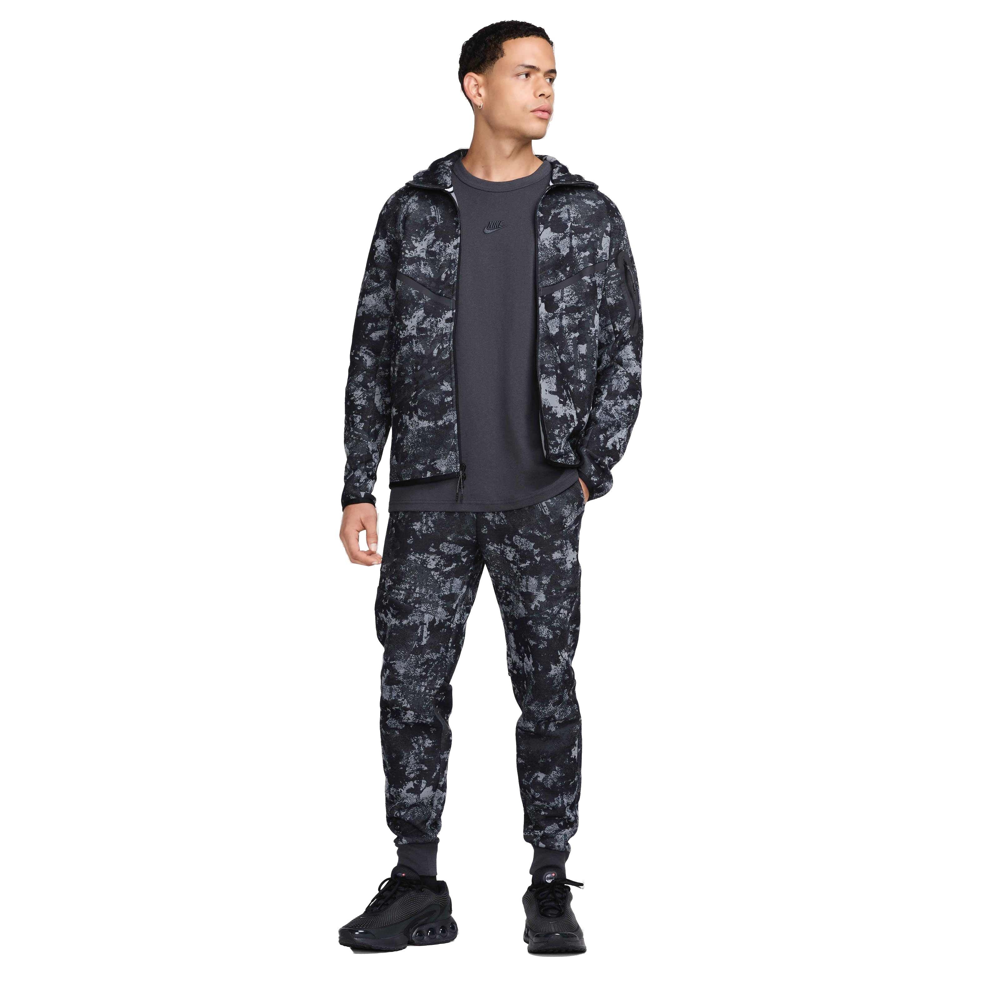 Nike Men's Tech Fleece Gel Camo Joggers - GREY Thumbnail View 8