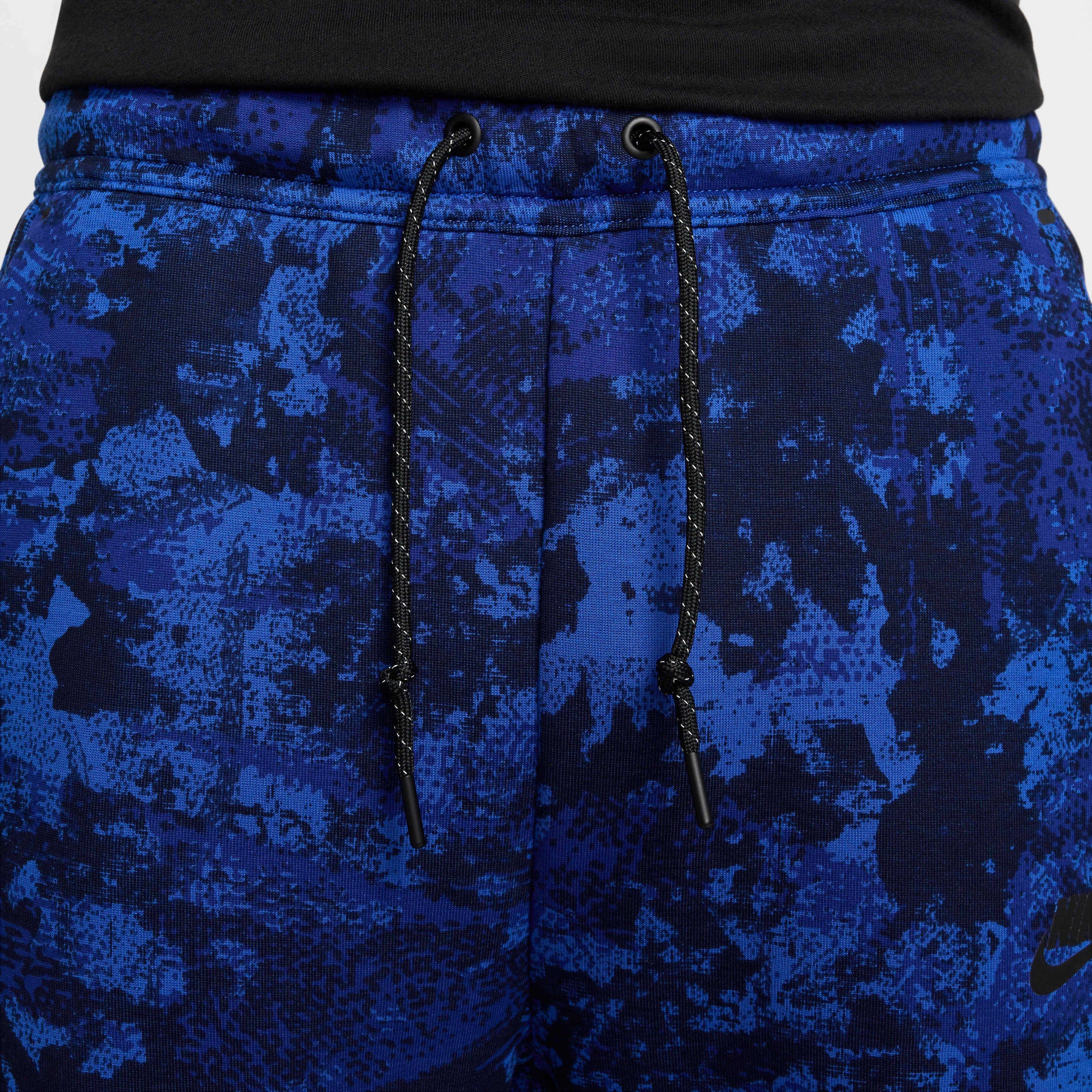 Nike Men's Tech Fleece Gel Camo Joggers - ROYAL Thumbnail View 3