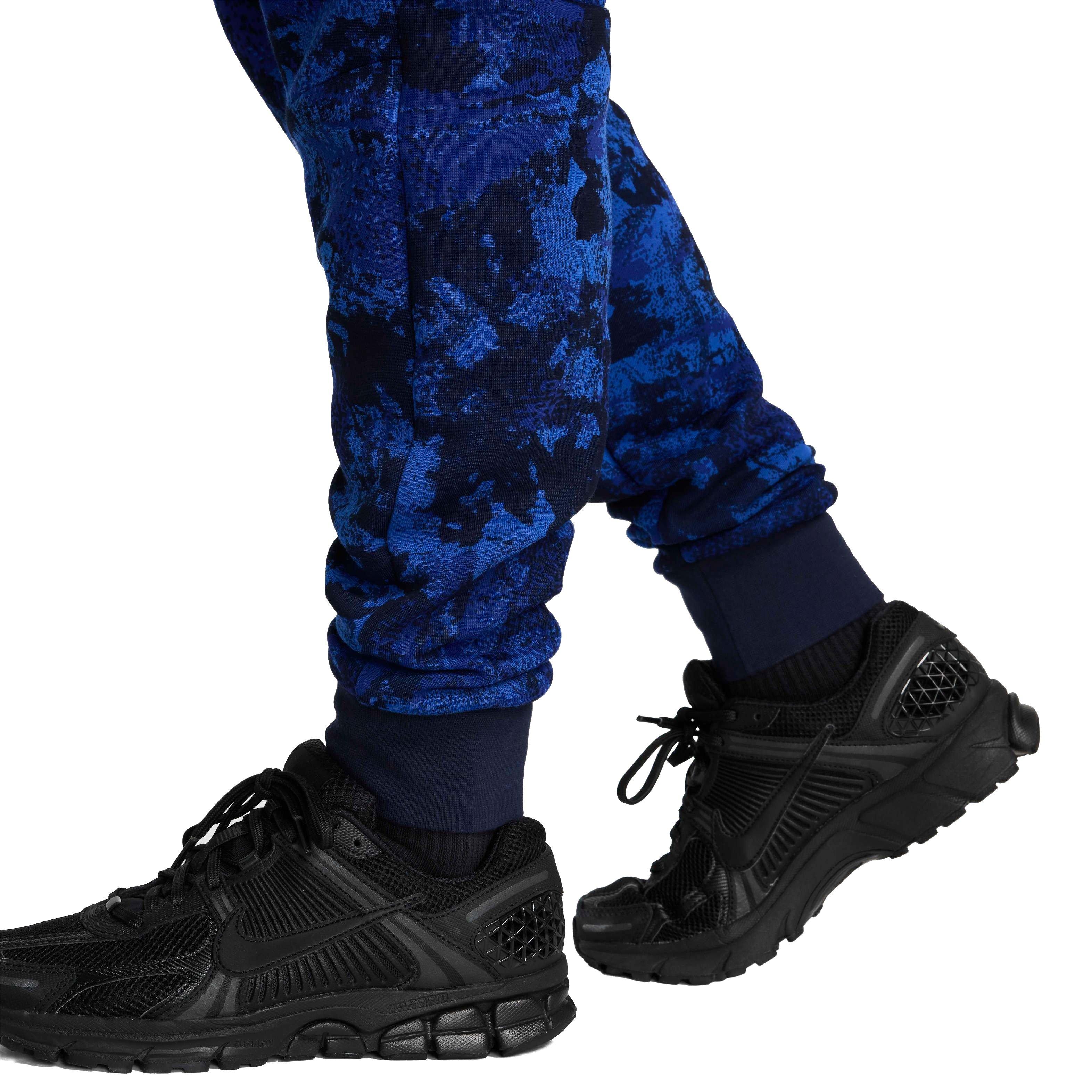 Nike Men's Tech Fleece Gel Camo Joggers - ROYAL Thumbnail View 8