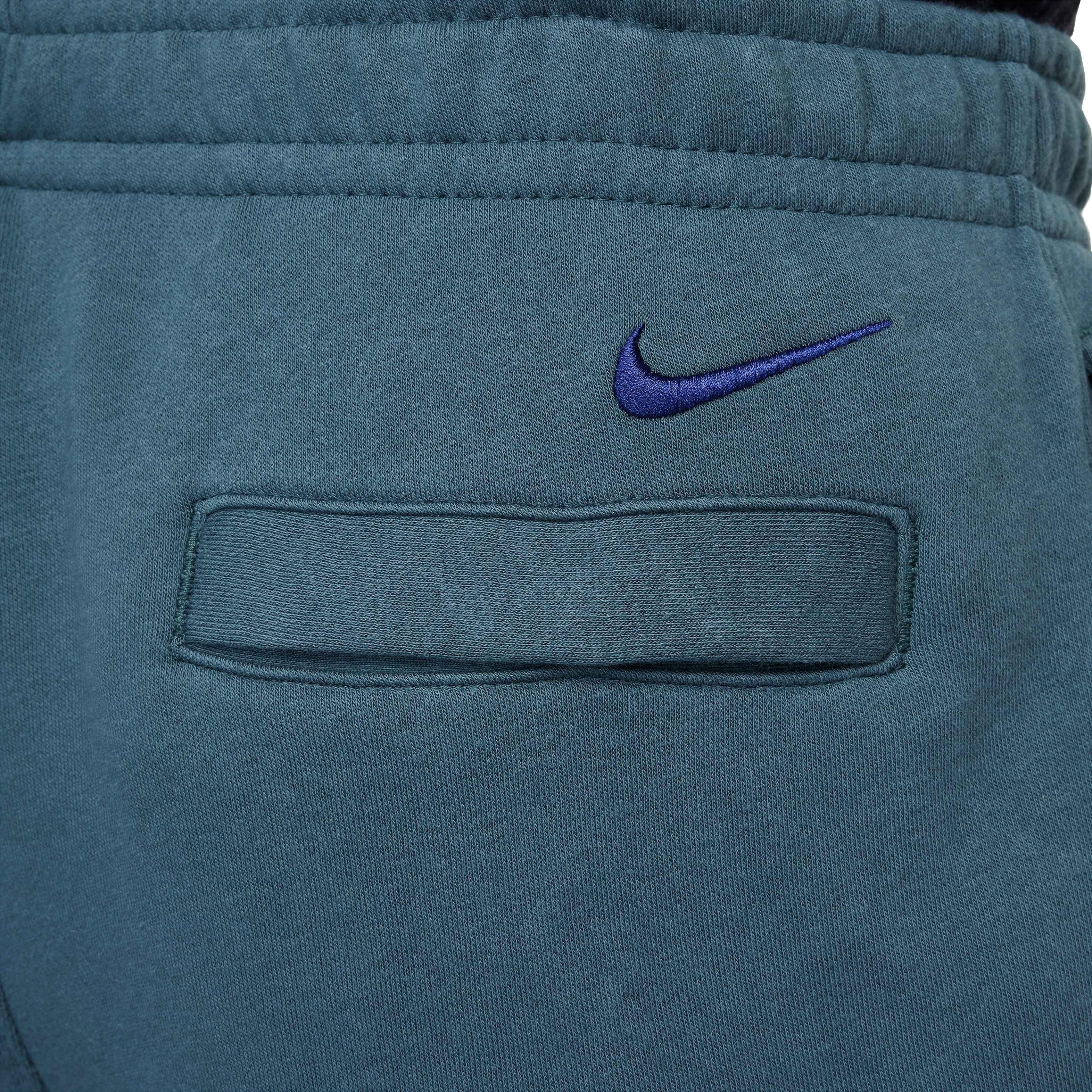 Nike Men's Club Fleece Cuff Pants - Green - GREEN Thumbnail View 6