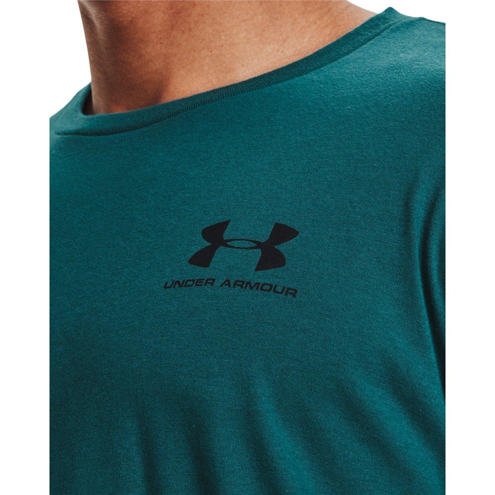 Under Armour Men's Sportstyle Left Chest Shirt - BLUE Thumbnail View 3