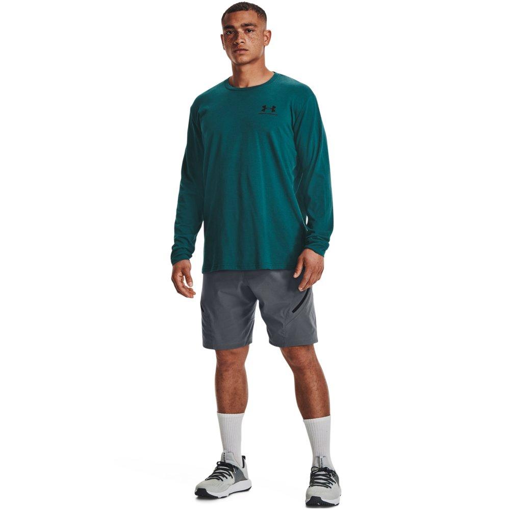 Under Armour Men's Sportstyle Left Chest Shirt - BLUE Thumbnail View 4