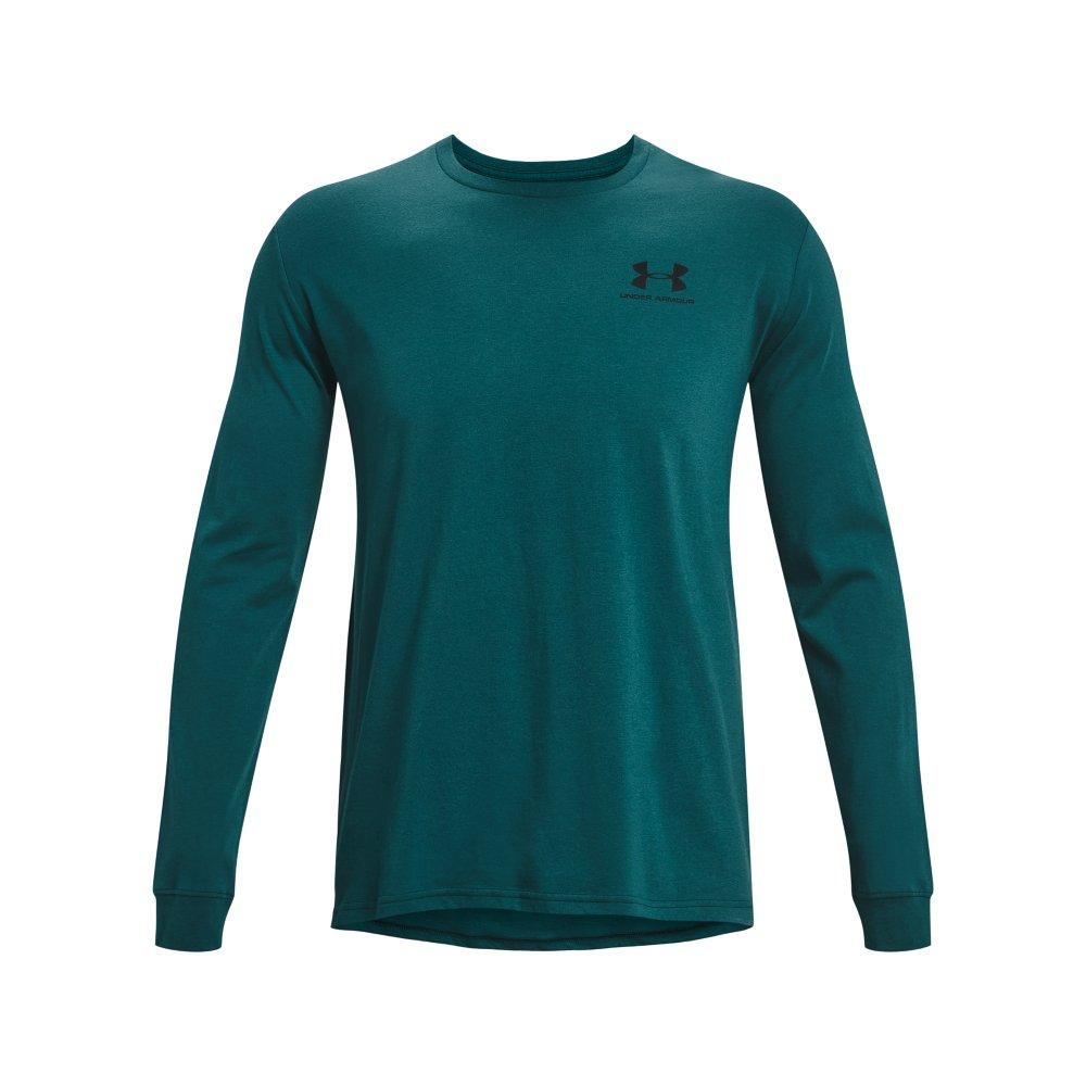 Under Armour Men's Sportstyle Left Chest Shirt - BLUE Thumbnail View 5