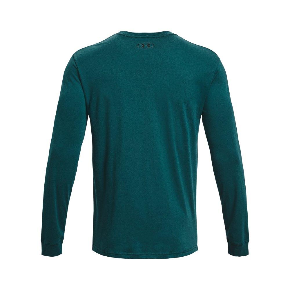 Under Armour Men's Sportstyle Left Chest Shirt - BLUE Thumbnail View 6