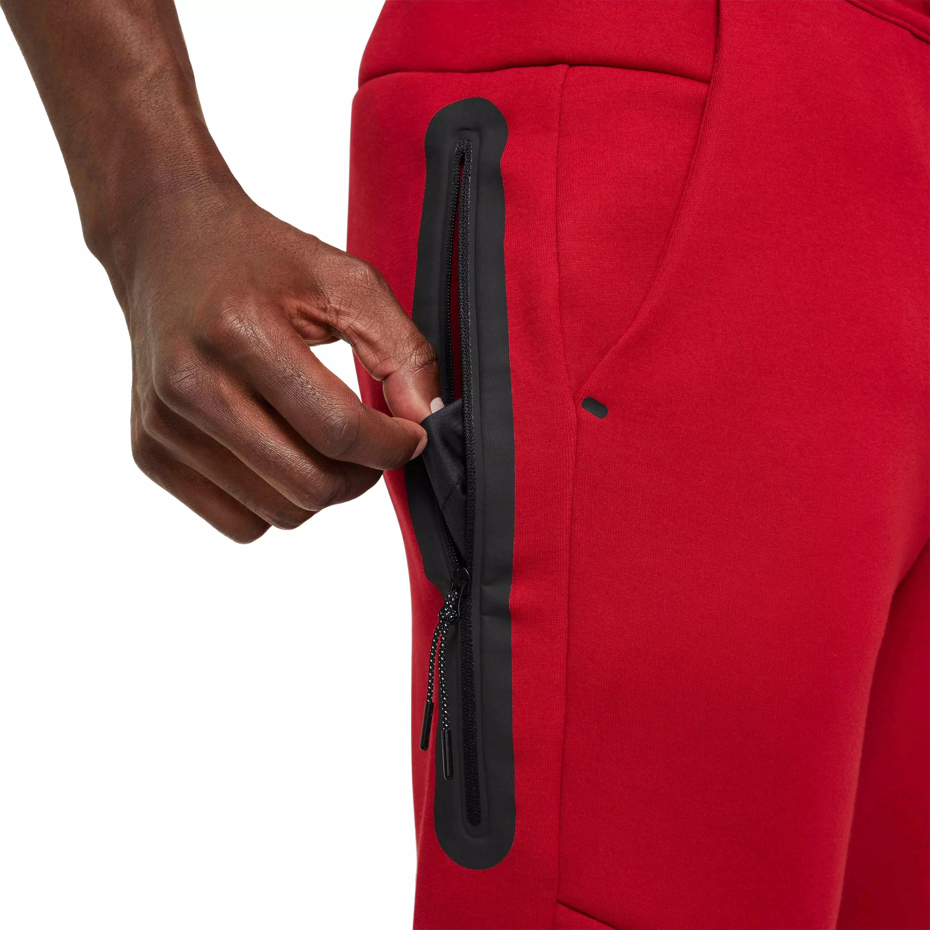 Nike Men's Fleece Tech Joggers - RED