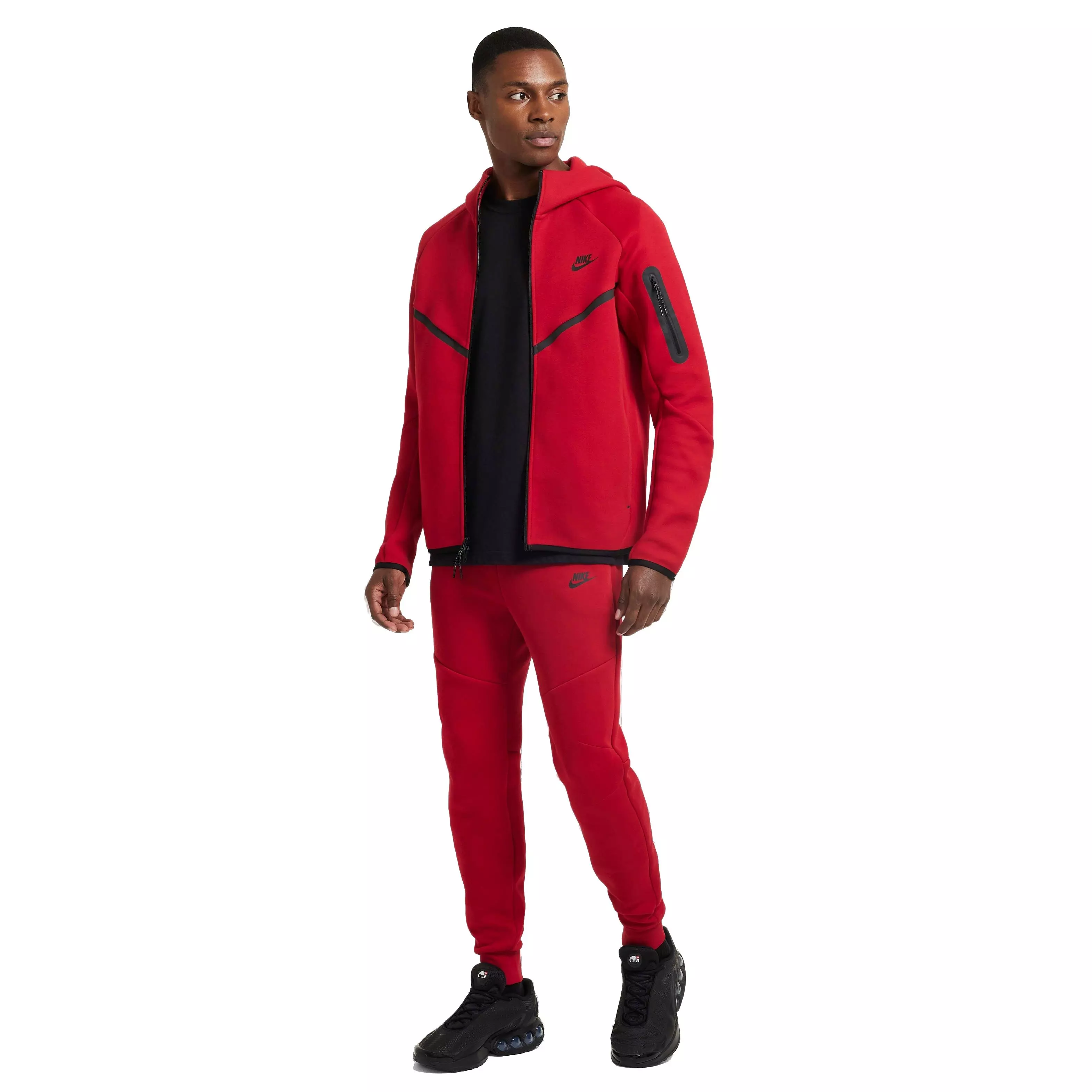 Nike Men's Fleece Tech Joggers - RED