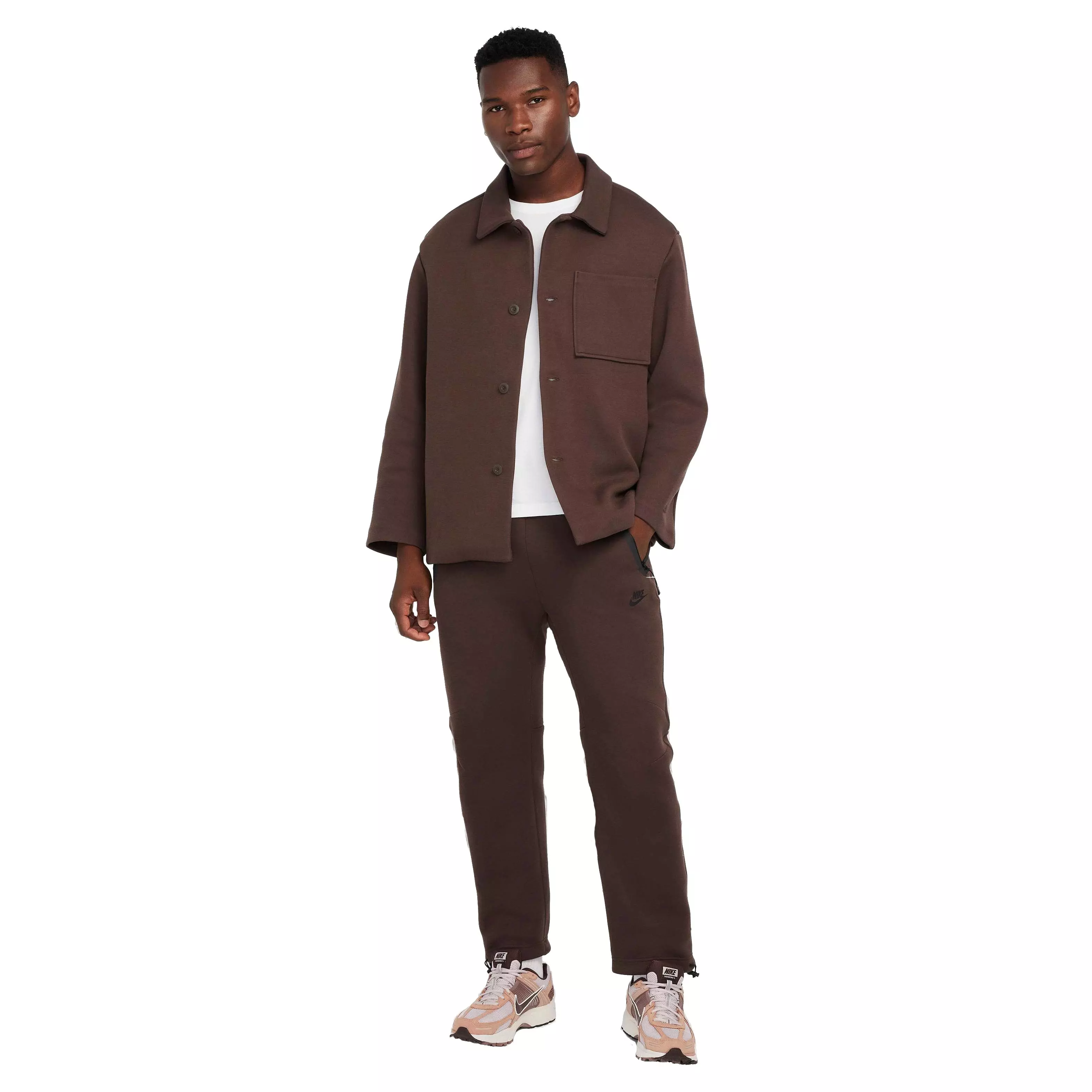 Nike Men's Nike Tech Fleece Open-Hem Pants - BROWN