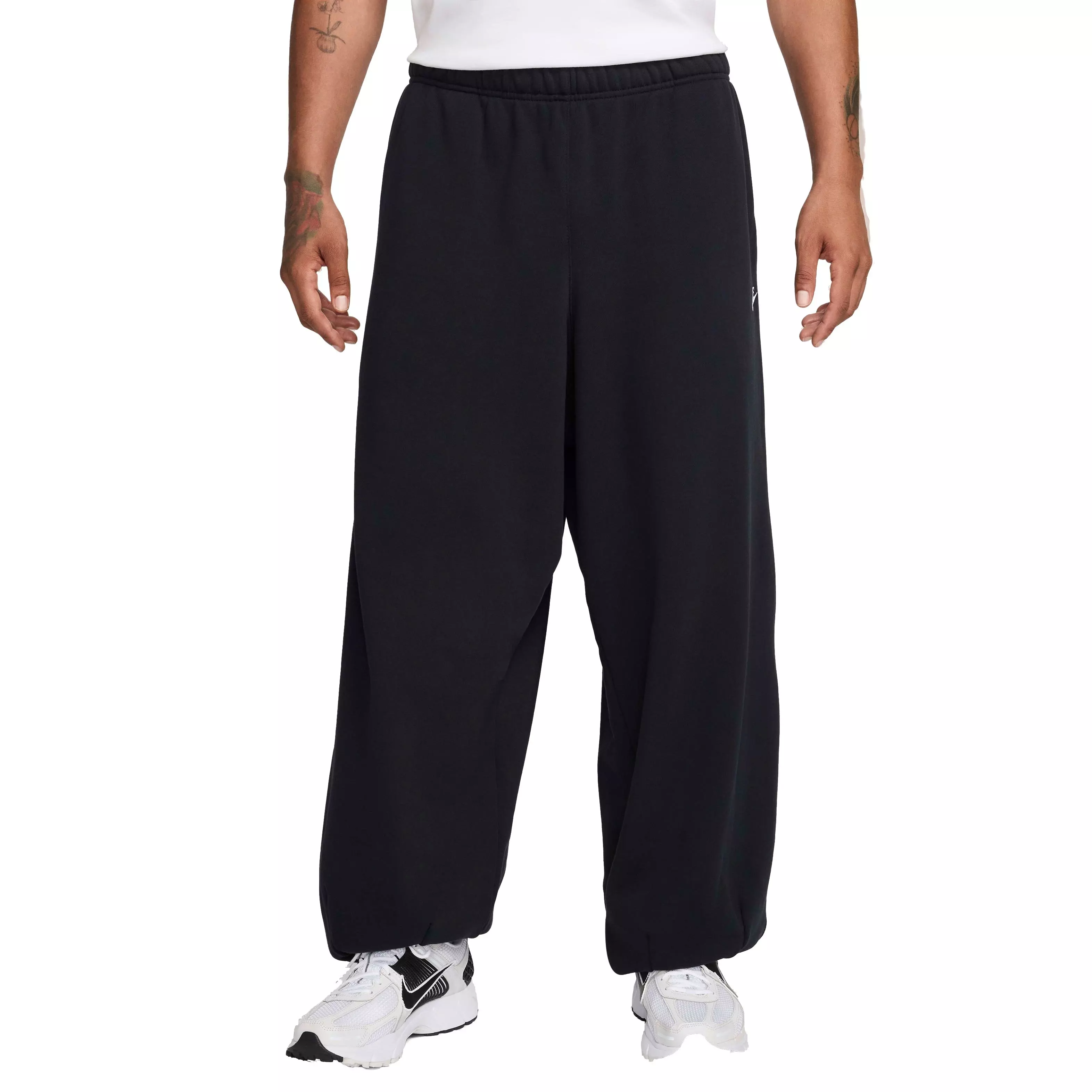 Nike Men's Club Fleece Oversized French Terry Pants - Black - BLACK