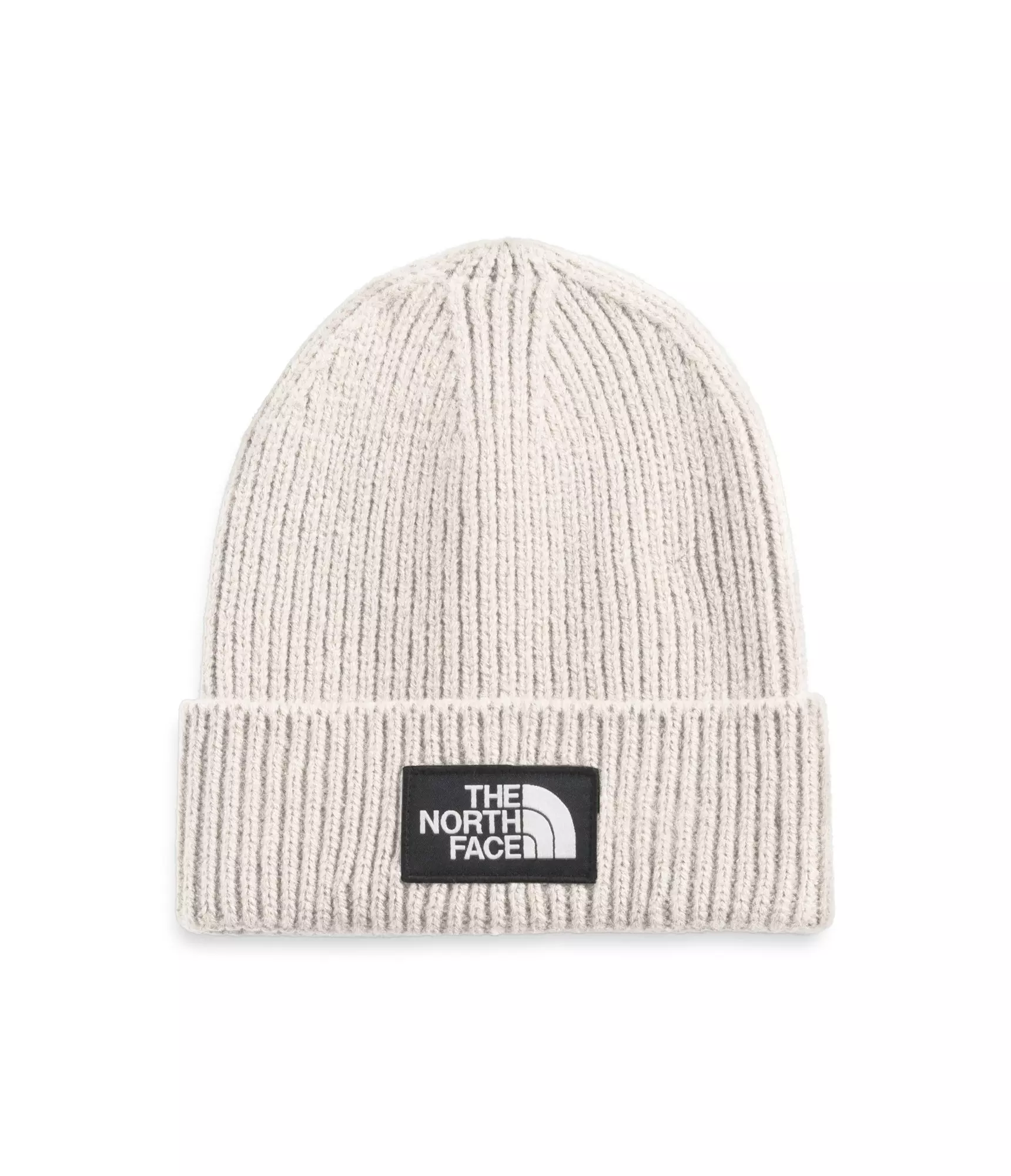 The North Face Adult Logo Box Cuffed Beanie-White - WHITE
