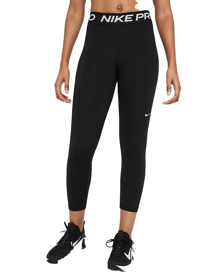 Nike Women's Pro 385 Crop Leggings - BLACK Thumbnail View 1