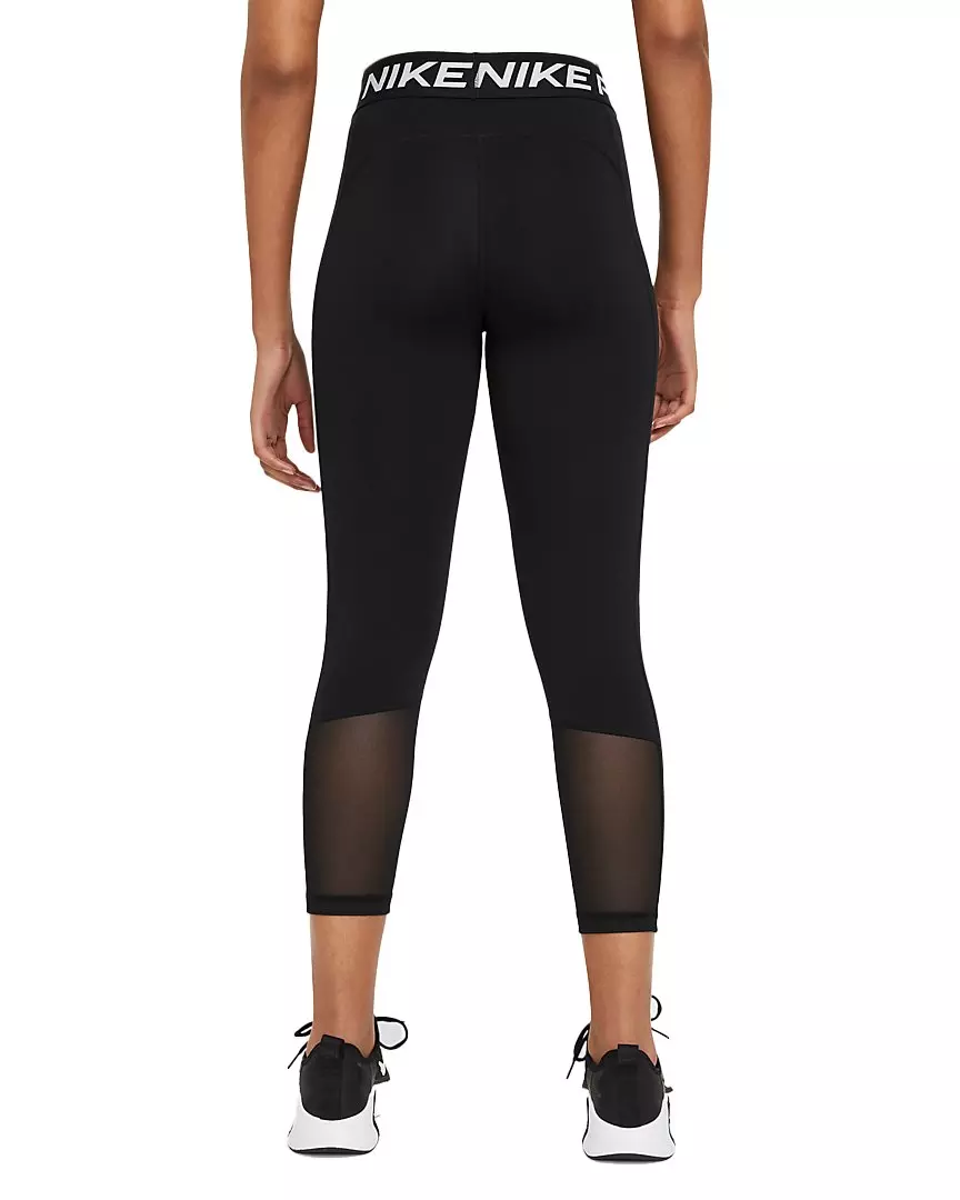 Nike Women's Pro 385 Crop Leggings - BLACK