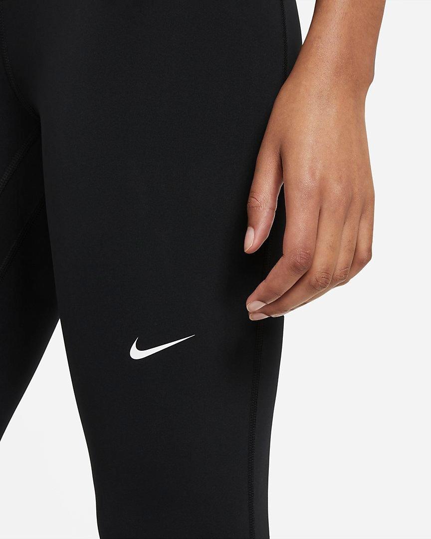 Nike Women's Pro 385 Crop Leggings - BLACK Thumbnail View 3