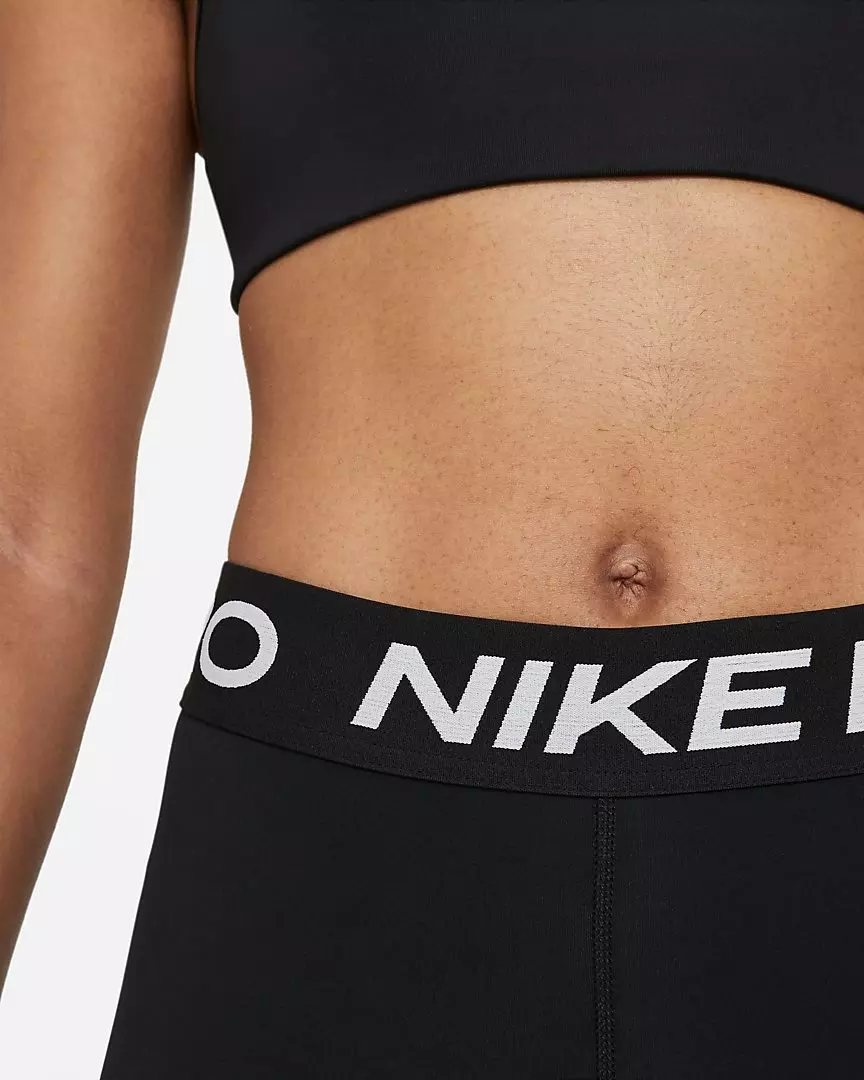 Nike Women's Pro 385 Crop Leggings - BLACK