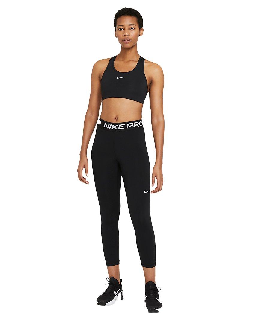 Nike Women's Pro 385 Crop Leggings - BLACK Thumbnail View 6