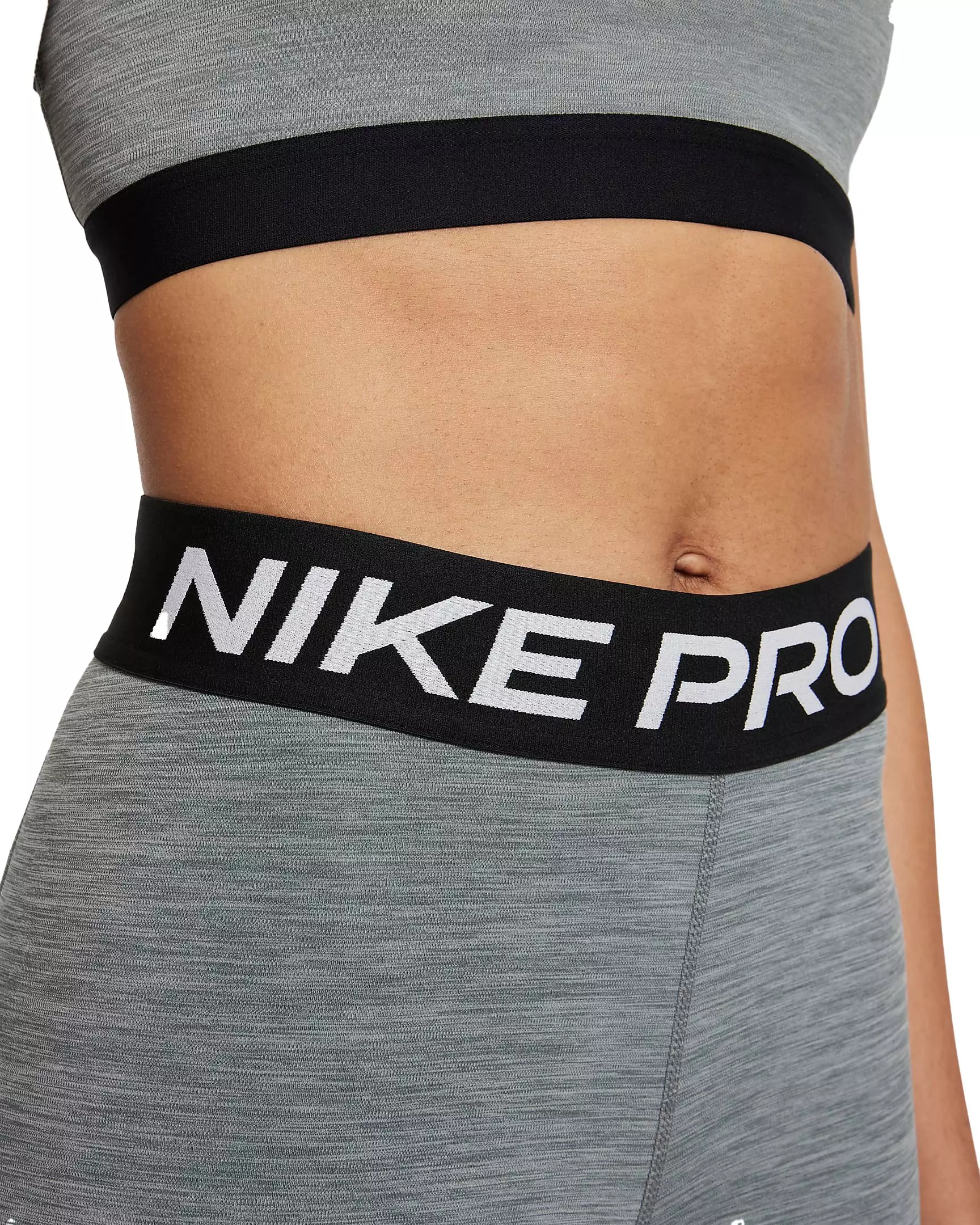 Nike Women's Pro 385 Crop Leggings - GREY