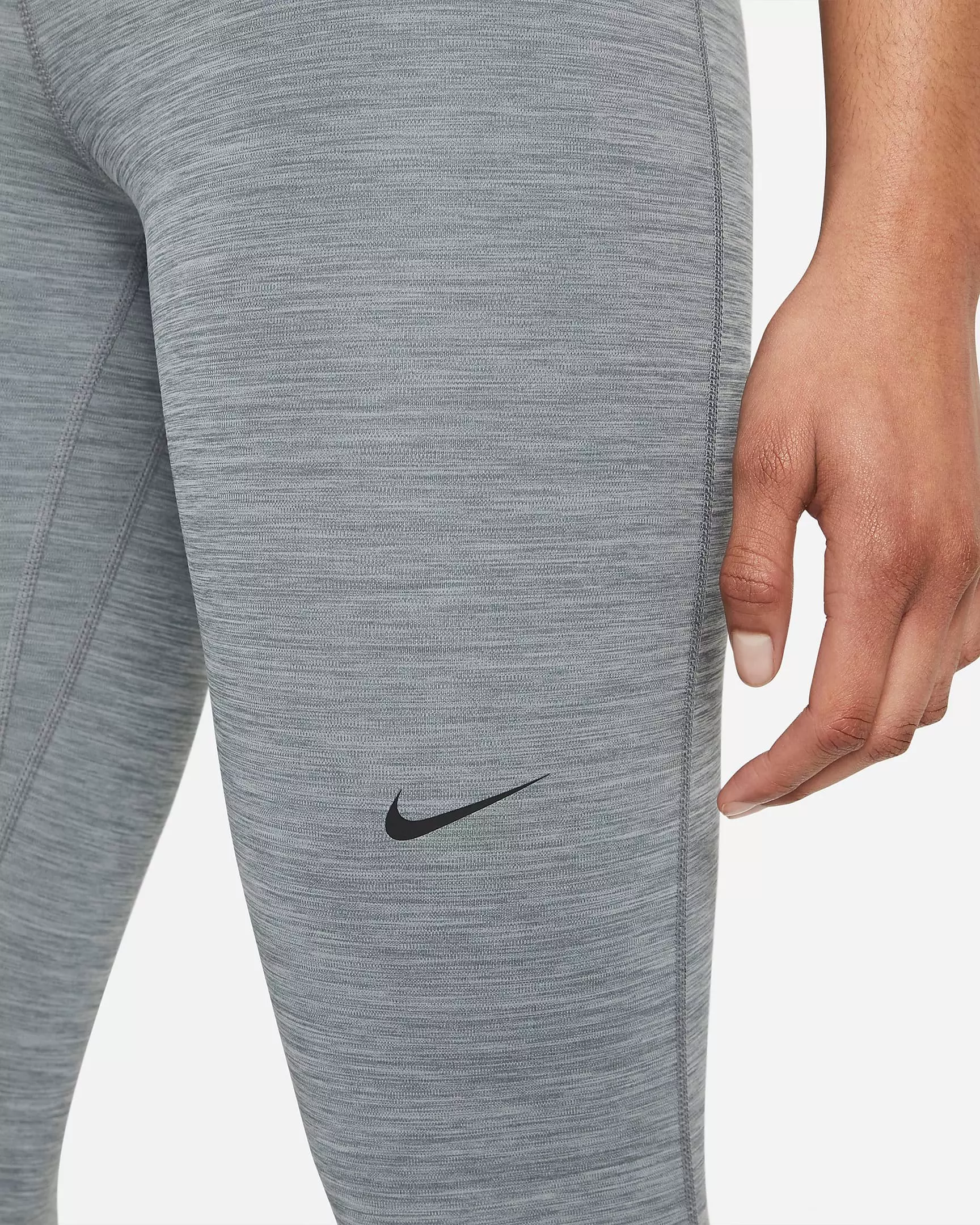 Nike Women's Pro 385 Crop Leggings - GREY