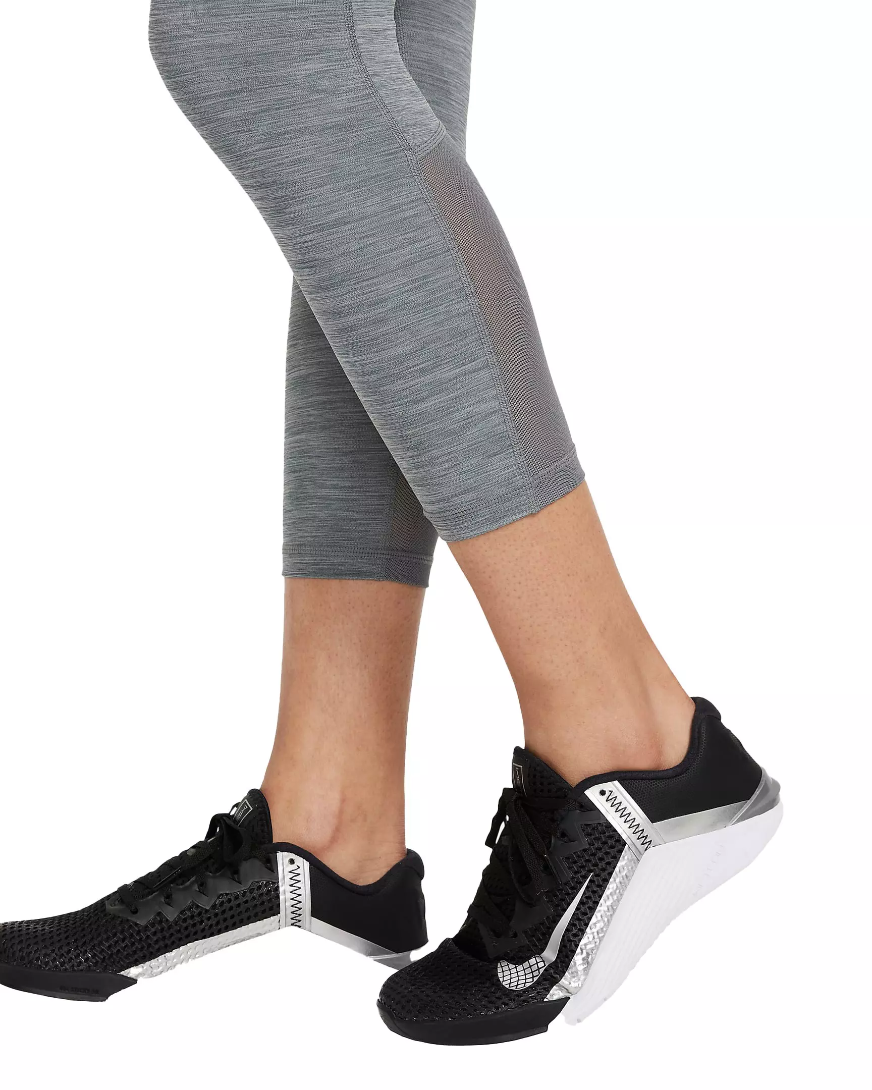 Nike Women's Pro 385 Crop Leggings - GREY