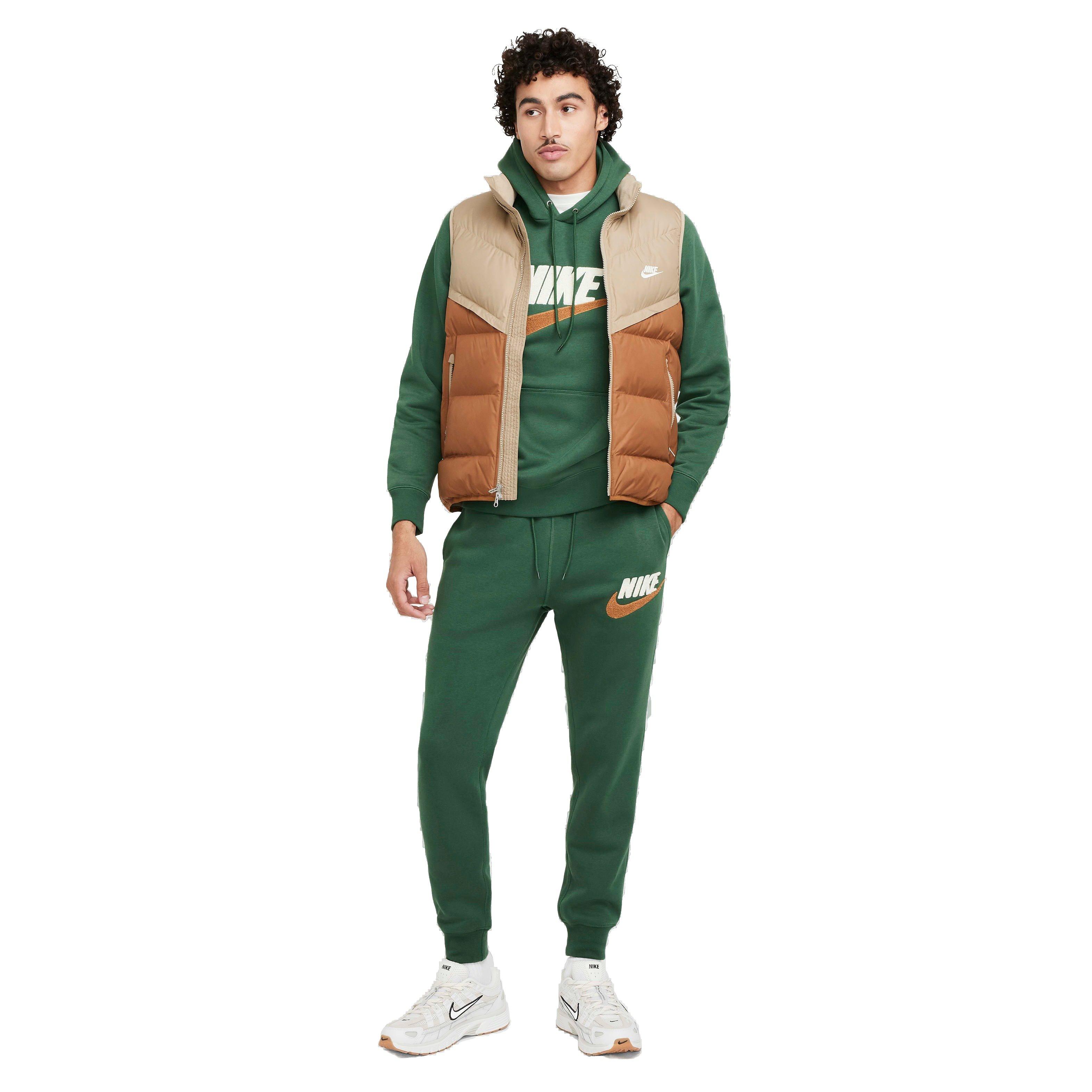 Nike Men's Club Fleece Joggers - GREEN Thumbnail View 6