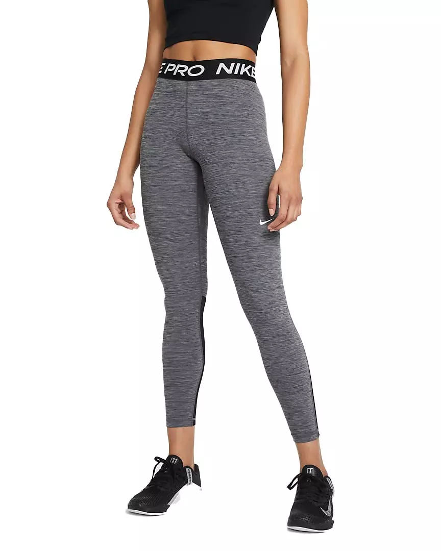 Nike Pro Dri-Fit Womens Leggings Size Medium Full Lenght Gray and Pink  Trainning