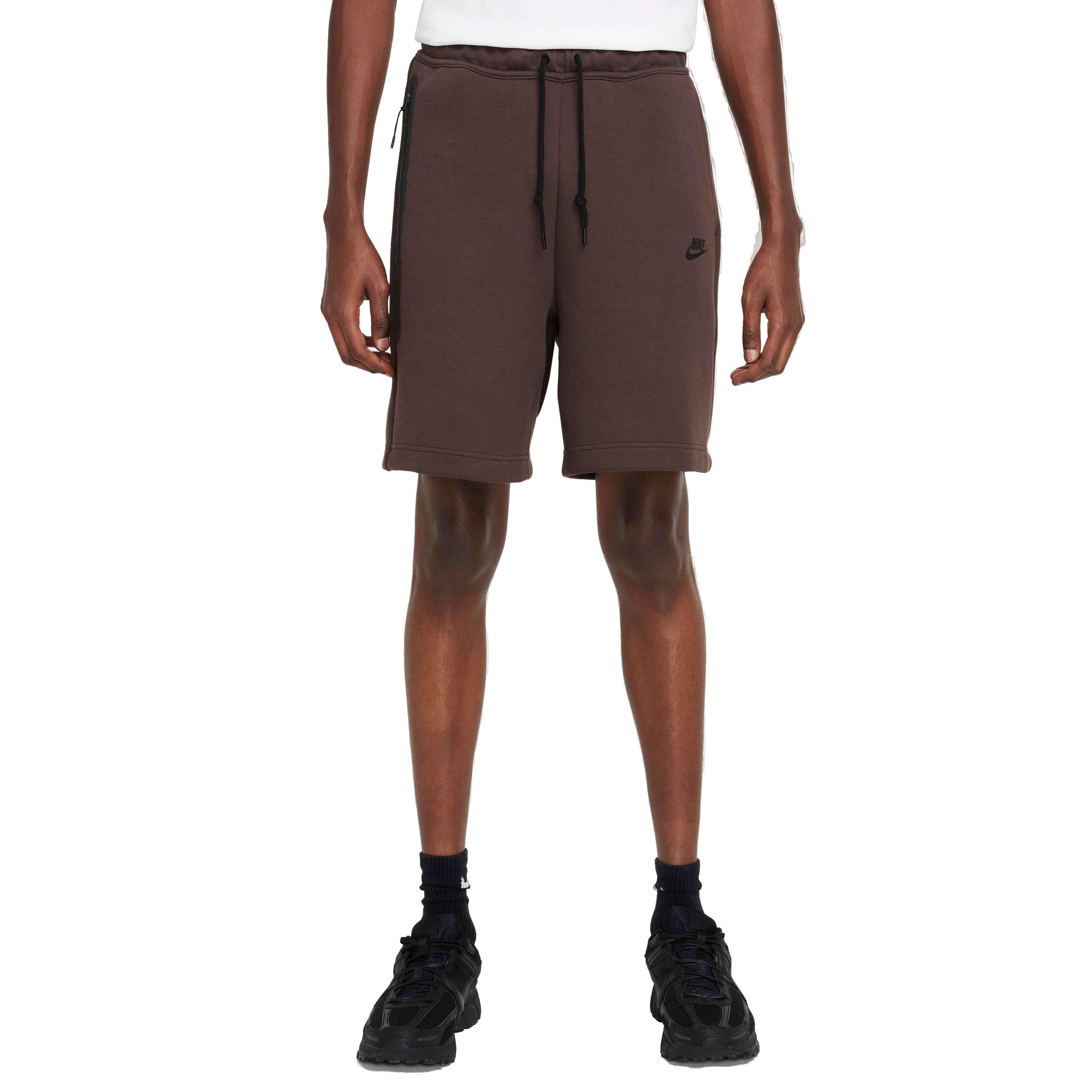 Nike Men's Sportswear Tech Fleece Shorts - Brown - BROWN Thumbnail View 7