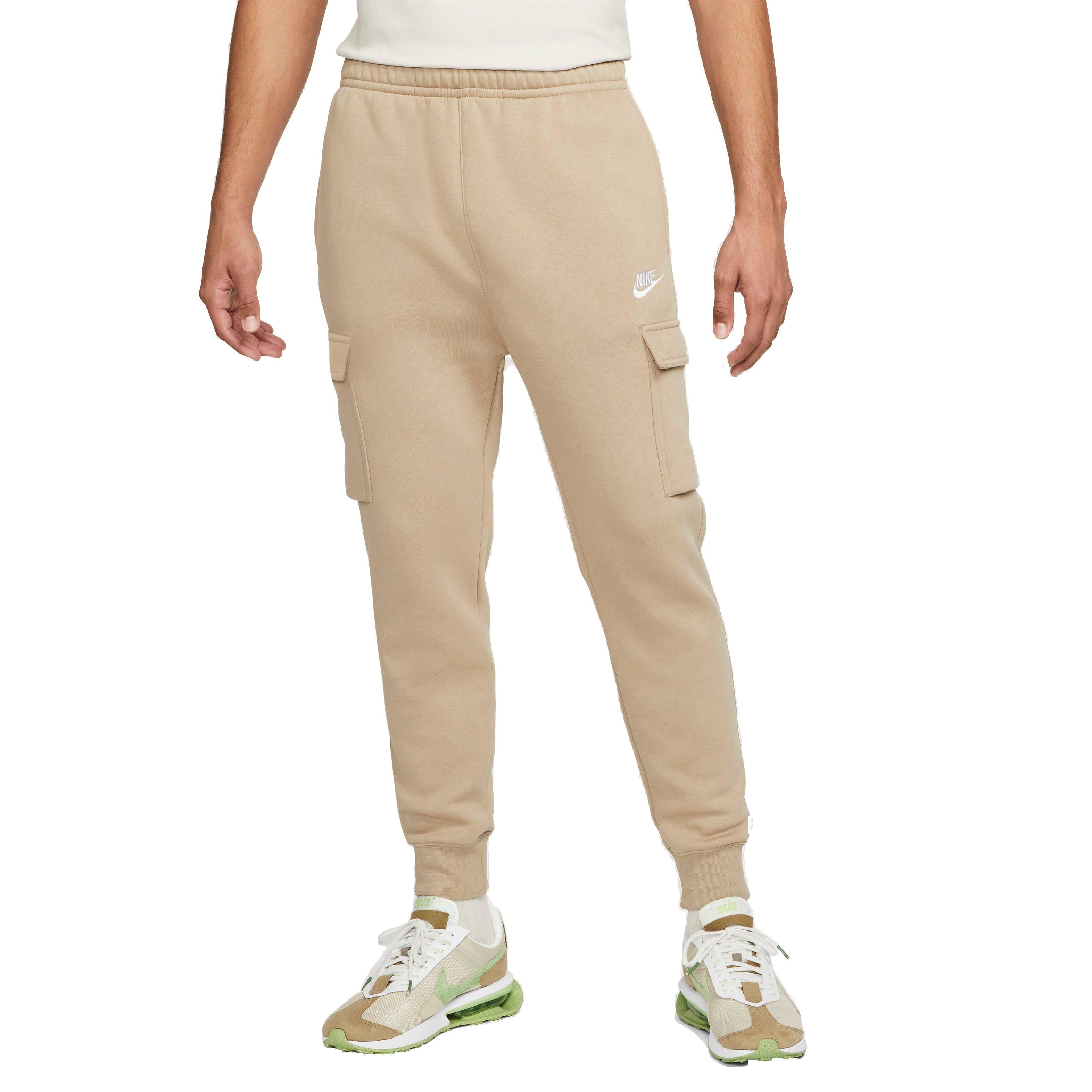 Nike Men's Sportswear Club Fleece Cargo Pants-Khaki - KHAKI Thumbnail View 1