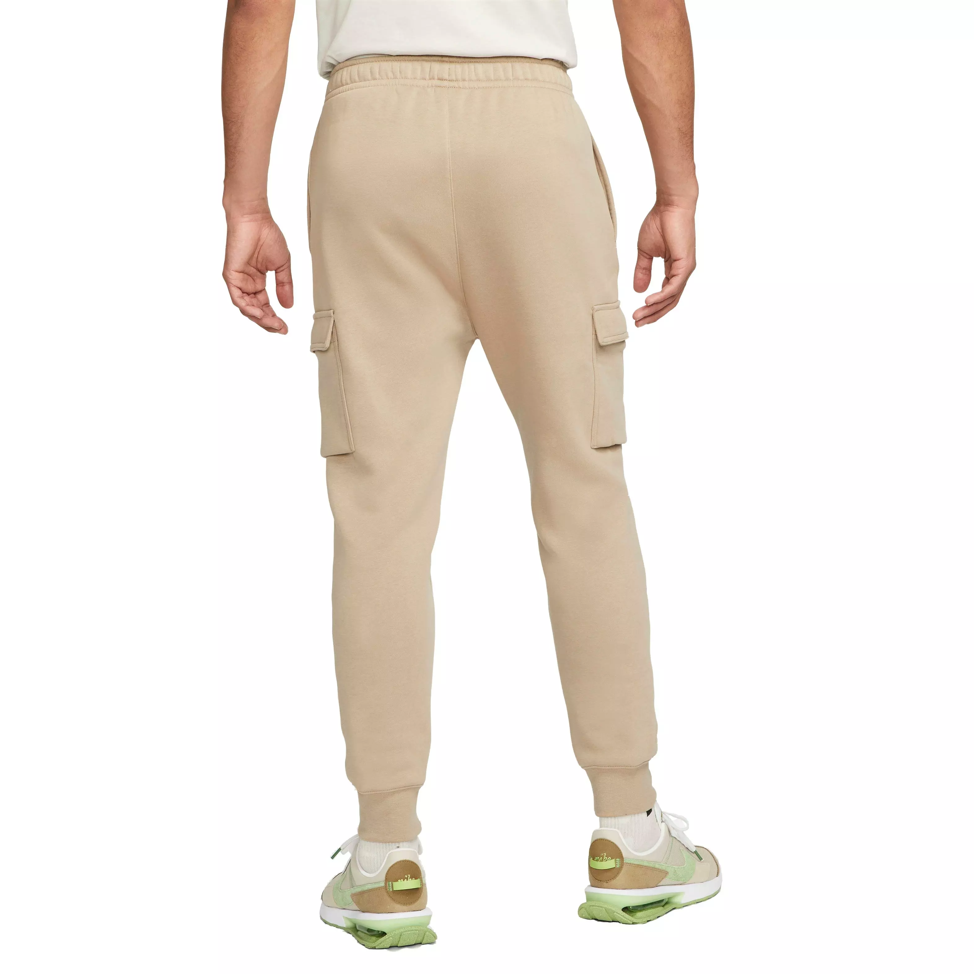 Nike Men's Sportswear Club Fleece Cargo Pants-Khaki - KHAKI